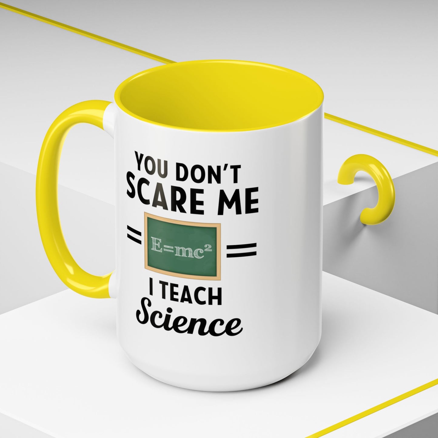 Science Teacher Mug - Fueling Minds and Caffeine Fixes Science Teacher Mug, Gift for Science Teacher, Funny Science Teacher Mug, Accent Coffee Mug (11, 15oz)