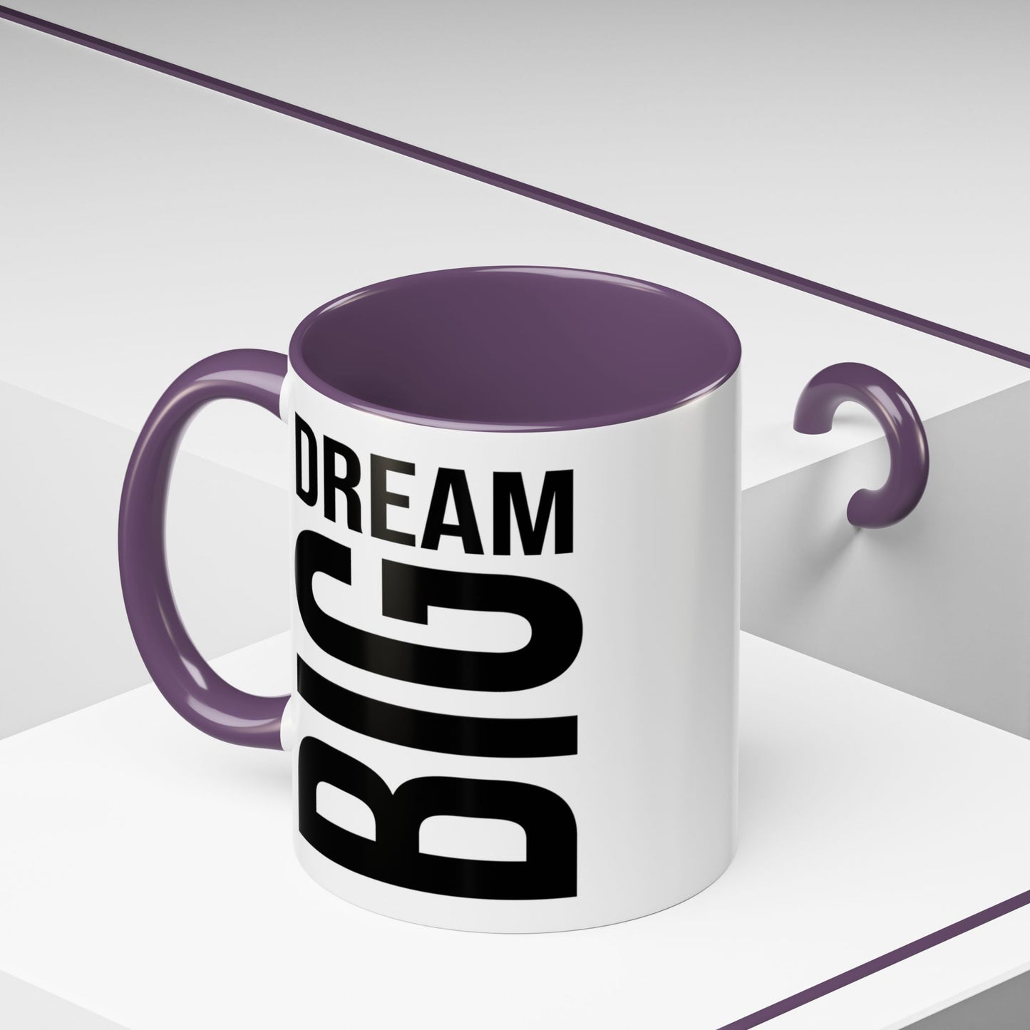 Dream Big Coffee Cup! Motivational Coffee Mug, Positive Affirmation, Gift for him / her, Favorite Mug, Gift Idea for Dad, Best Mug A0022-004 Accent Coffee Mug (11, 15oz)