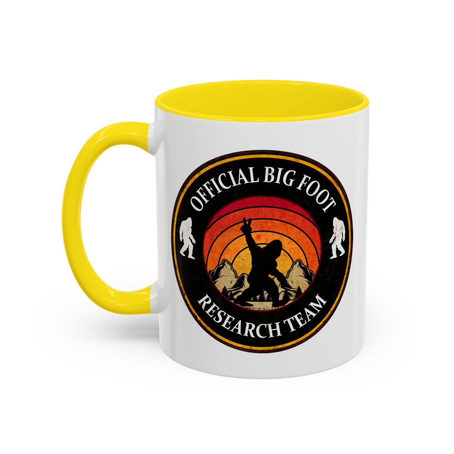 Big Foot Sticker - Big Foot Watch Club - Sasquatch Decal - Funny Yeti Gift Accent Coffee Mug (11, 15oz)