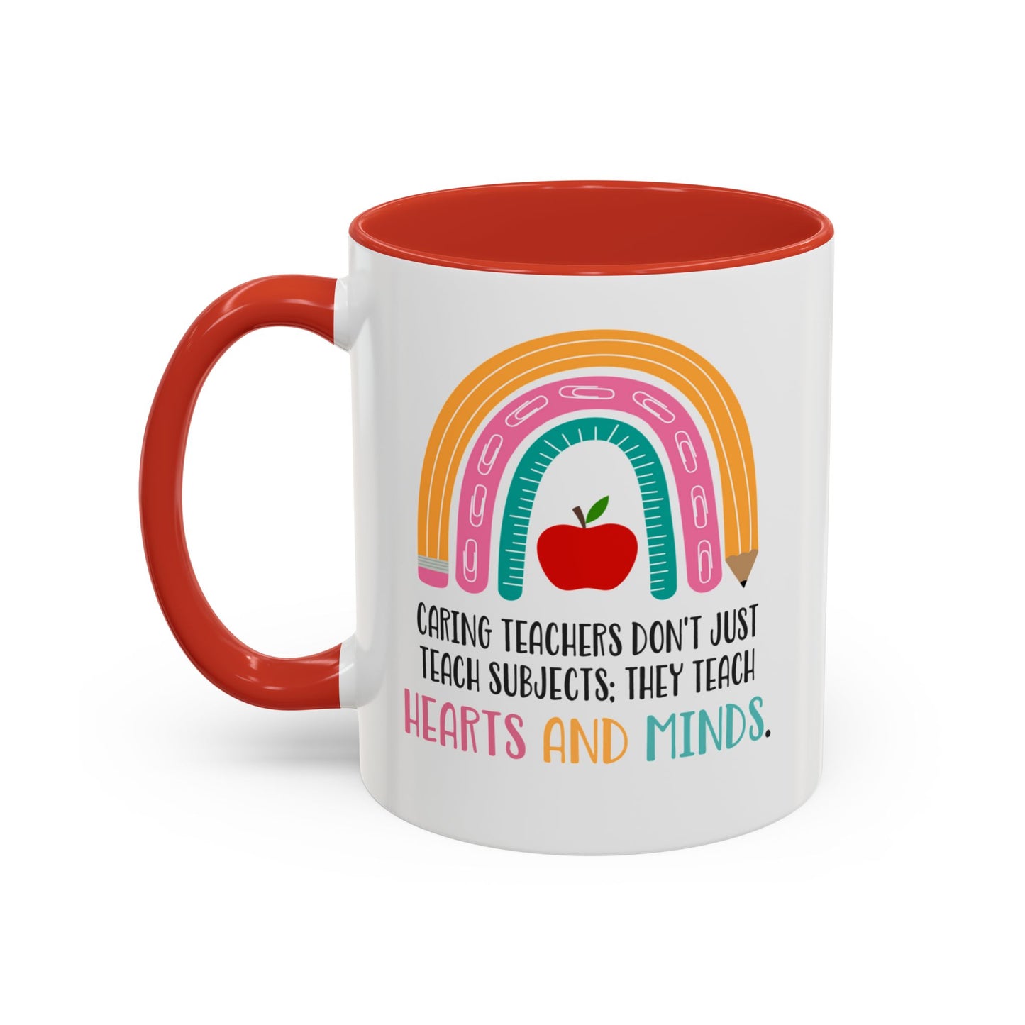 Thank You Teacher Mug - Caring Teachers Gift Accent Coffee Mug (11, 15oz)