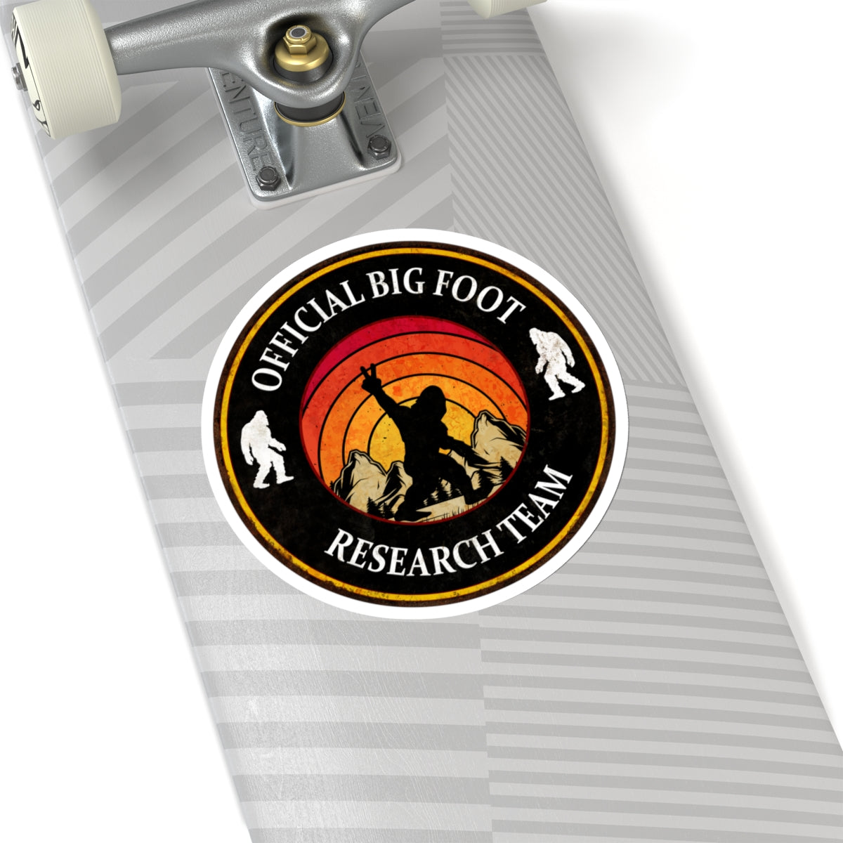 Quirky Big Foot Decal - Official Big Foot Research Team Kiss-Cut Stickers