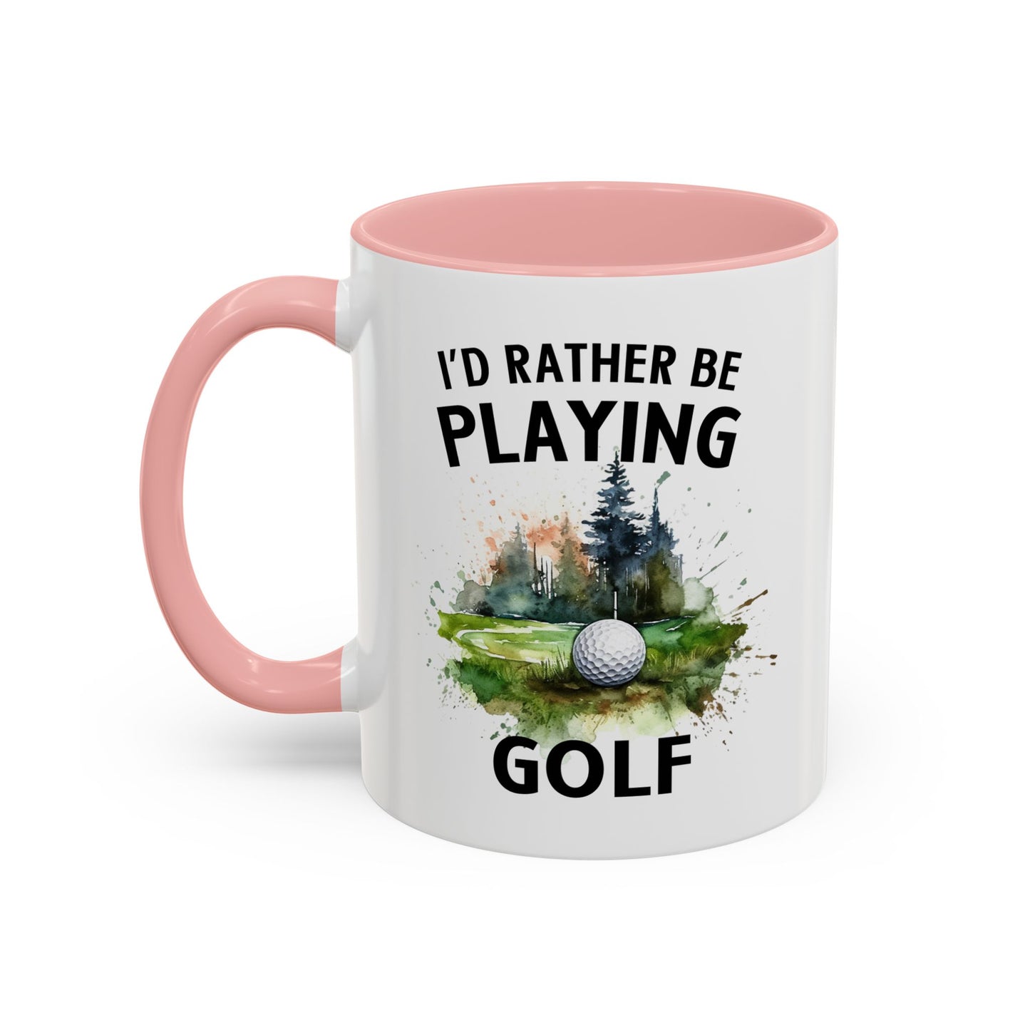 Funny Golf Mug - 11oz Ceramic Mug, I'd Rather Be Playing Golf Gift for Golfers 0190001