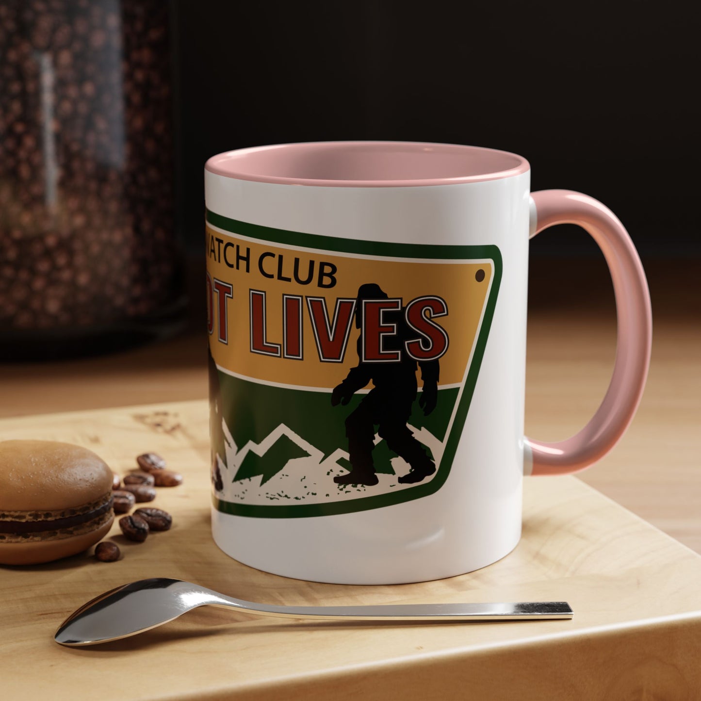 Big Foot Watch Club Sticker - Sasquatch Decal - Funny Yeti Gift Accent Coffee Mug (11, 15oz)