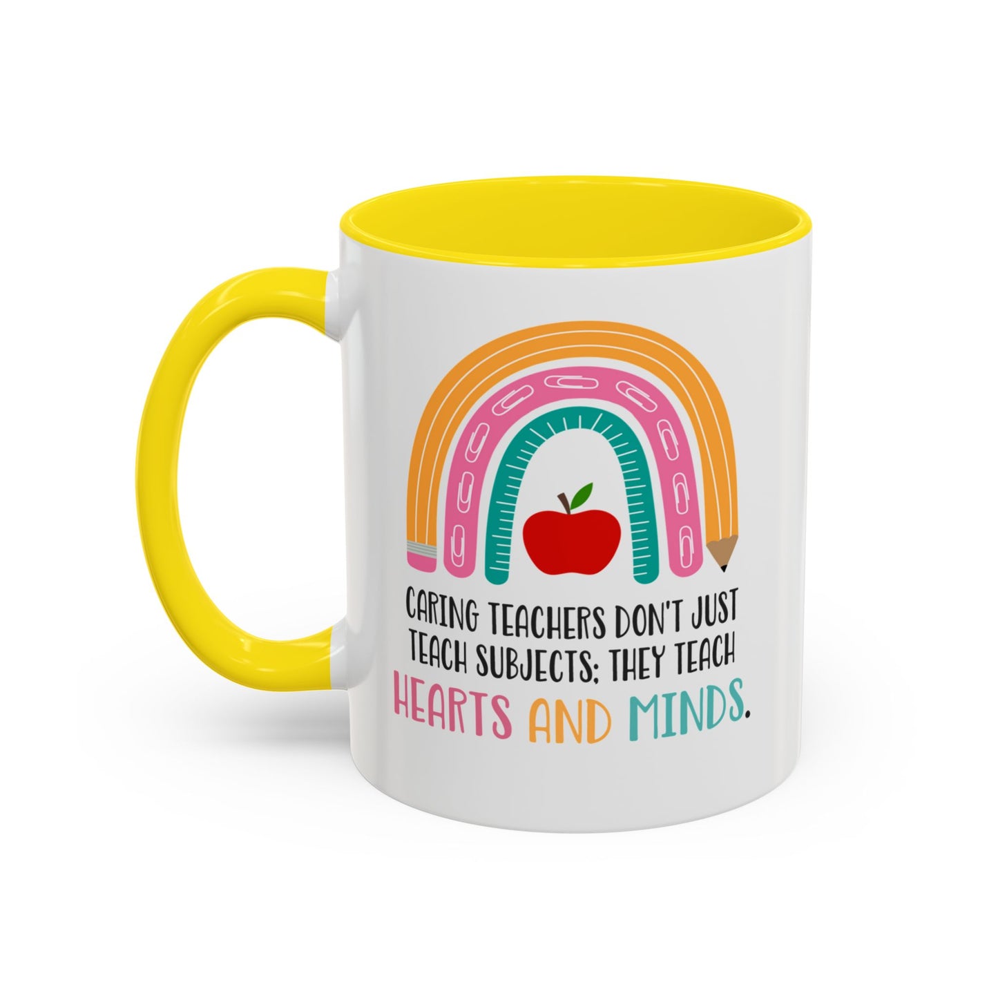 Thank You Teacher Mug - Caring Teachers Gift Accent Coffee Mug (11, 15oz)