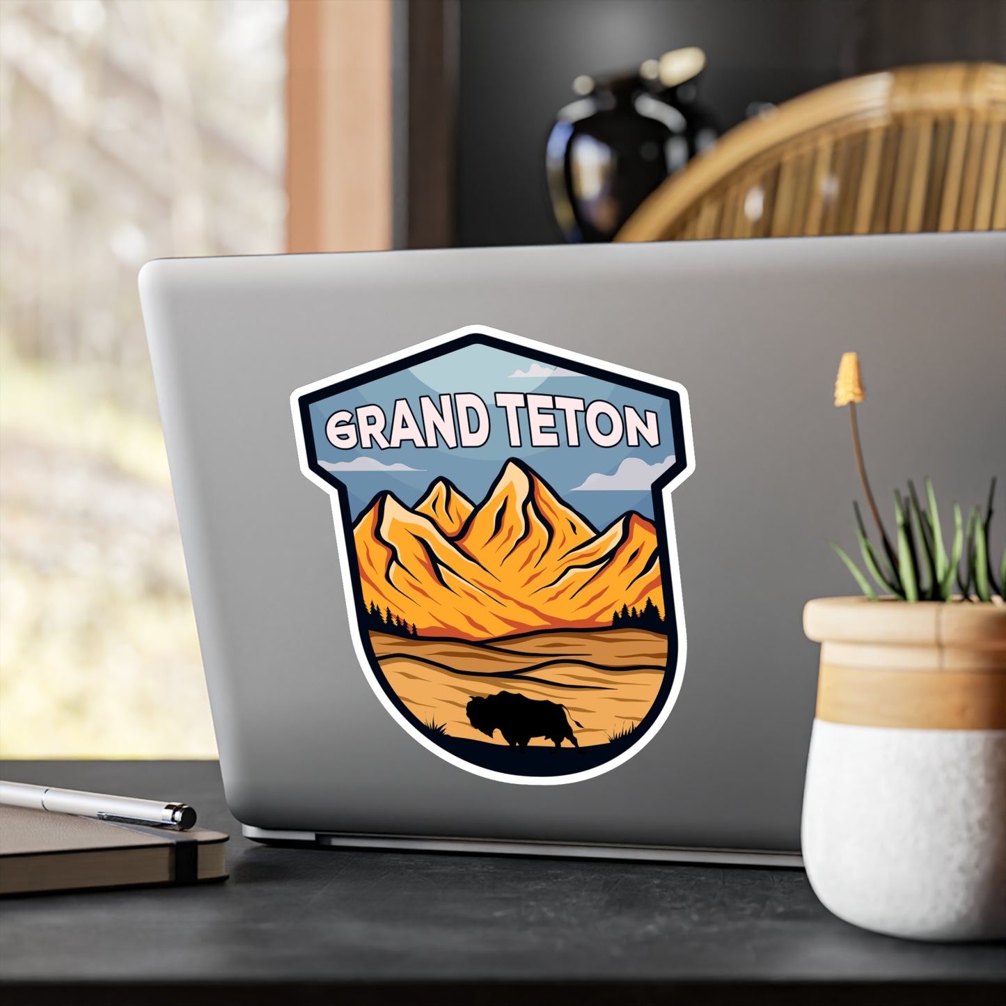 Grand Teton National Park Vinyl Sticker - Perfect Gift for Outdoor Enthusiasts