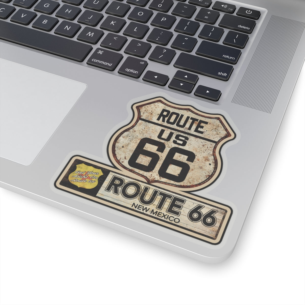 Vintage New Mexico Route 66 Shield Sticker - Travel Souvenir Kiss-Cut Stickers