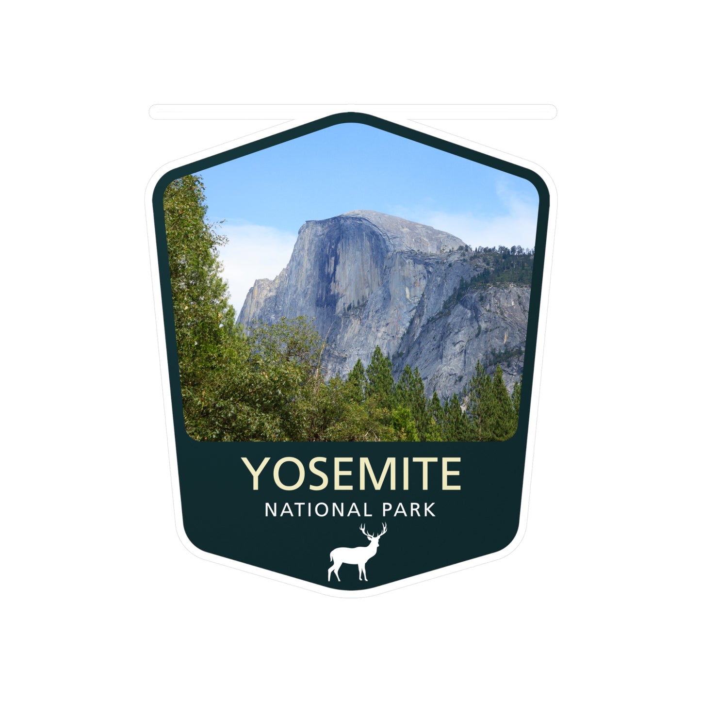 Yosemite National Park Sticker, National Park Stickers, Travel Stickers, Laptop Decal, Vinyl Sticker, Vinyl Decal, Floral Stickers