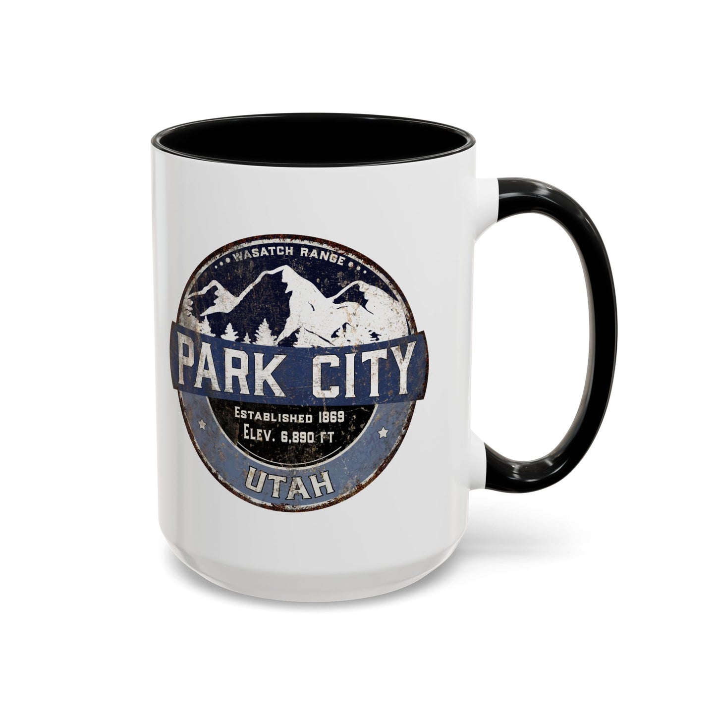 Ski Area Coffee Mug, Park City Winter Skiing Cup, Mountain Resort Gift, Snowboarding Lover Present, Ski Vacation Souvenir, Mountain