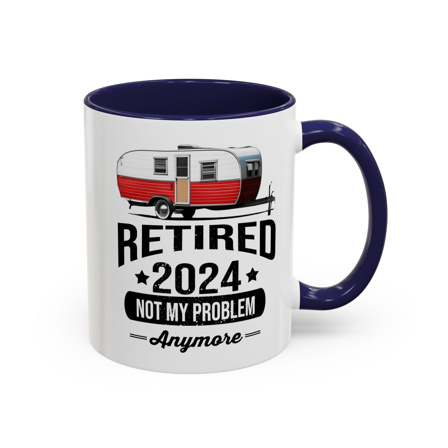 Retirement Mug - Retirement Camping - Coffee Mug - Funny Retirement Gift, Happy Retirement Mug, Fishing Retirement Gift A0037-02 Accent Coffee Mug (11, 15oz)