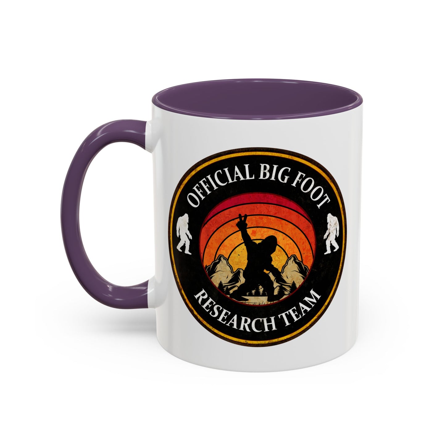 Big Foot Sticker - Big Foot Watch Club - Sasquatch Decal - Funny Yeti Gift Accent Coffee Mug (11, 15oz)