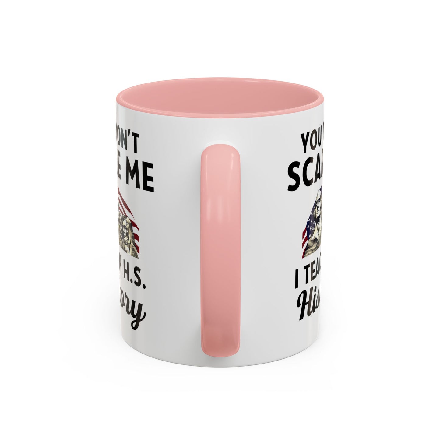 Funny History Teacher Mug Gift - You Don't Scare Me Quote Accent Coffee Mug (11, 15oz)