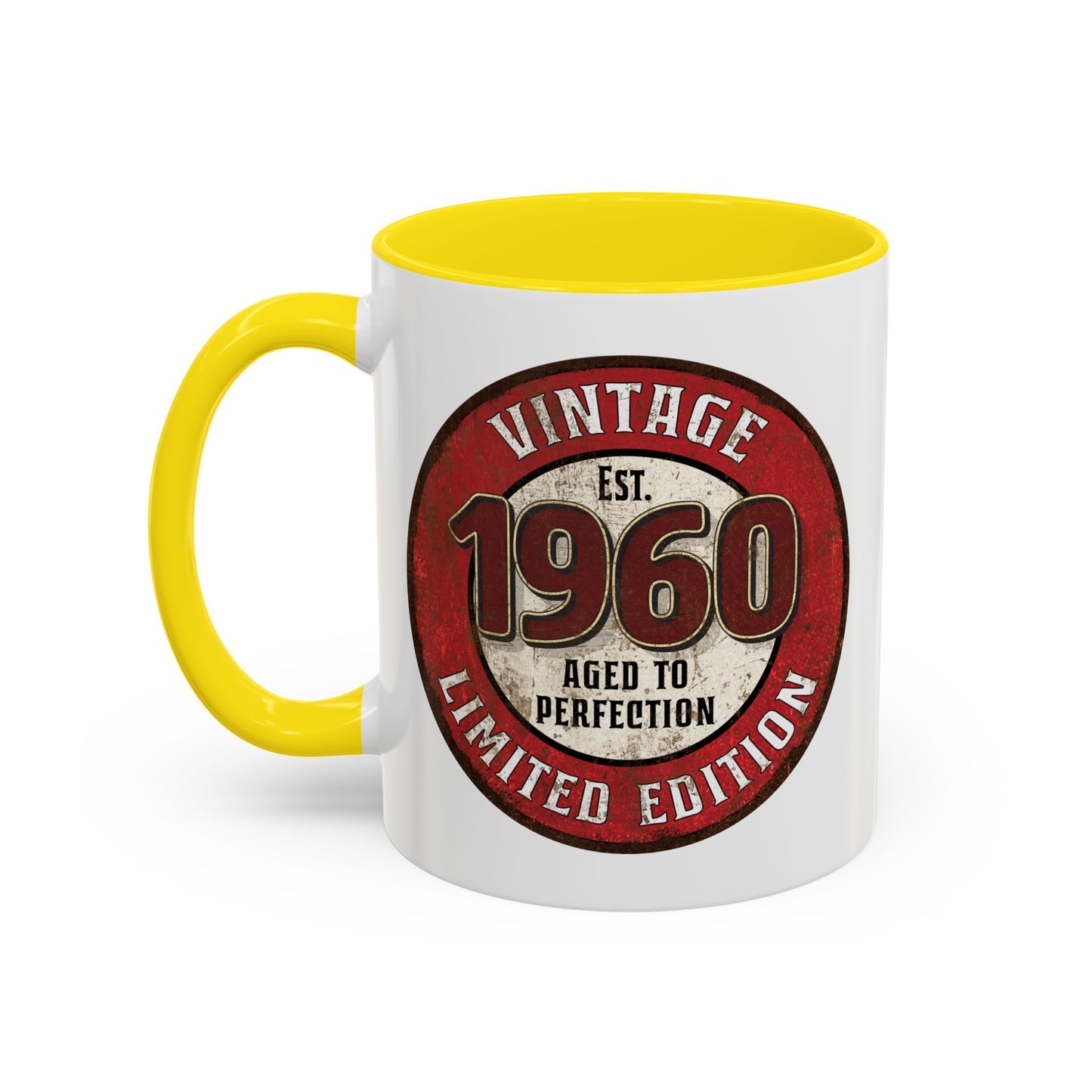 Vintage 1960 Birthday Mug, Aged to Perfection Limited Qty Coffee Cup - Gift Idea, Memories, Special Occasion, Unique Gift