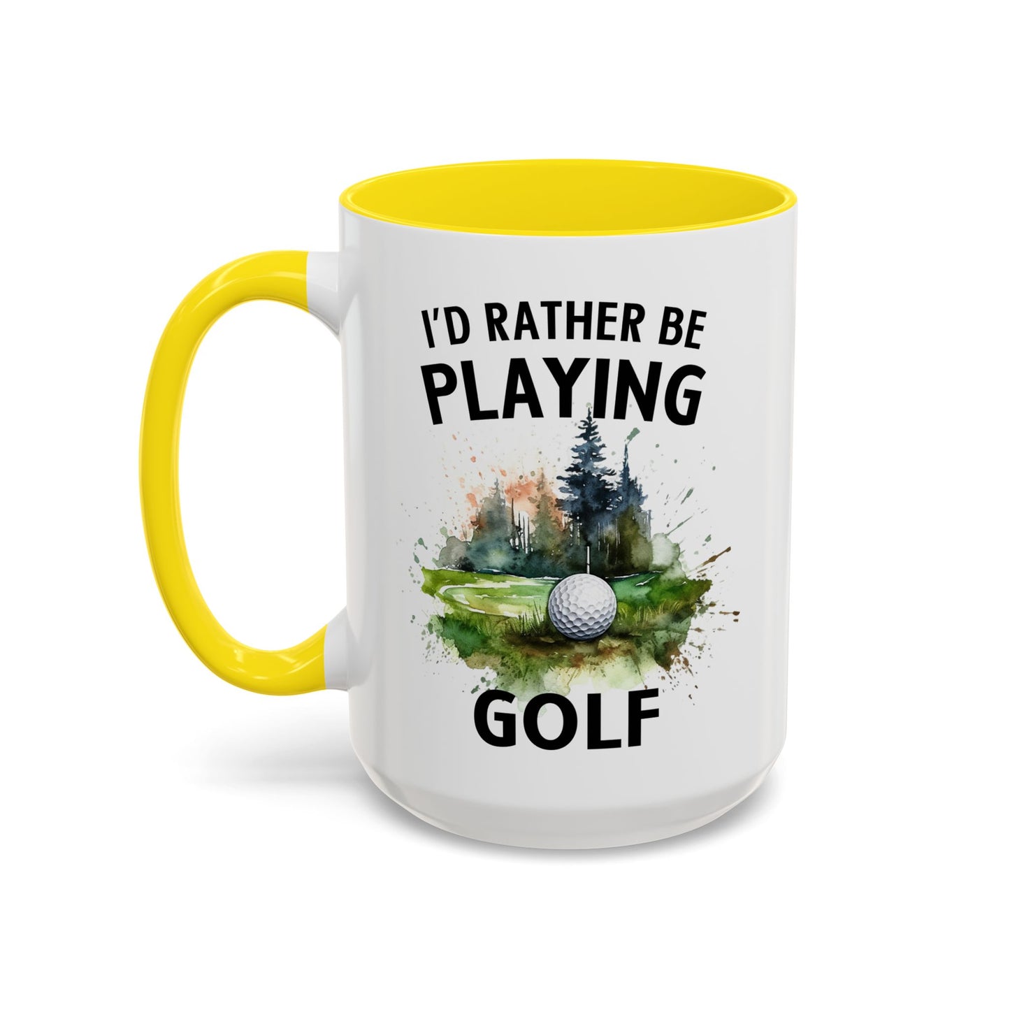 Funny Golf Mug - 11oz Ceramic Mug, I'd Rather Be Playing Golf Gift for Golfers 0190001