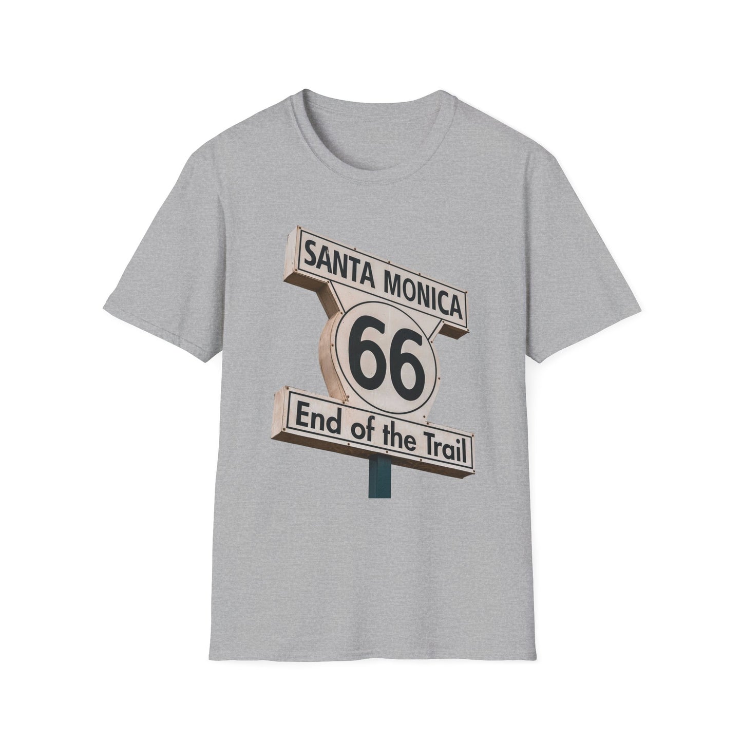 Route 66 End of the Trail Unisex Softstyle T-Shirt