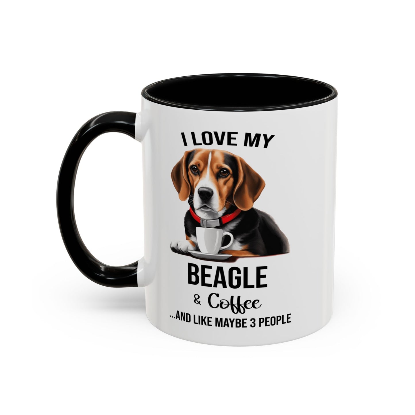 Beagle Lover Mug, Beagle Lover Gift, Coffee Mug, Beagle Mug, Beagle Gift, Beagle Owner Mug Beagle Owner Gift, Dog Mug A0023 Accent Coffee Mug (11, 15oz)