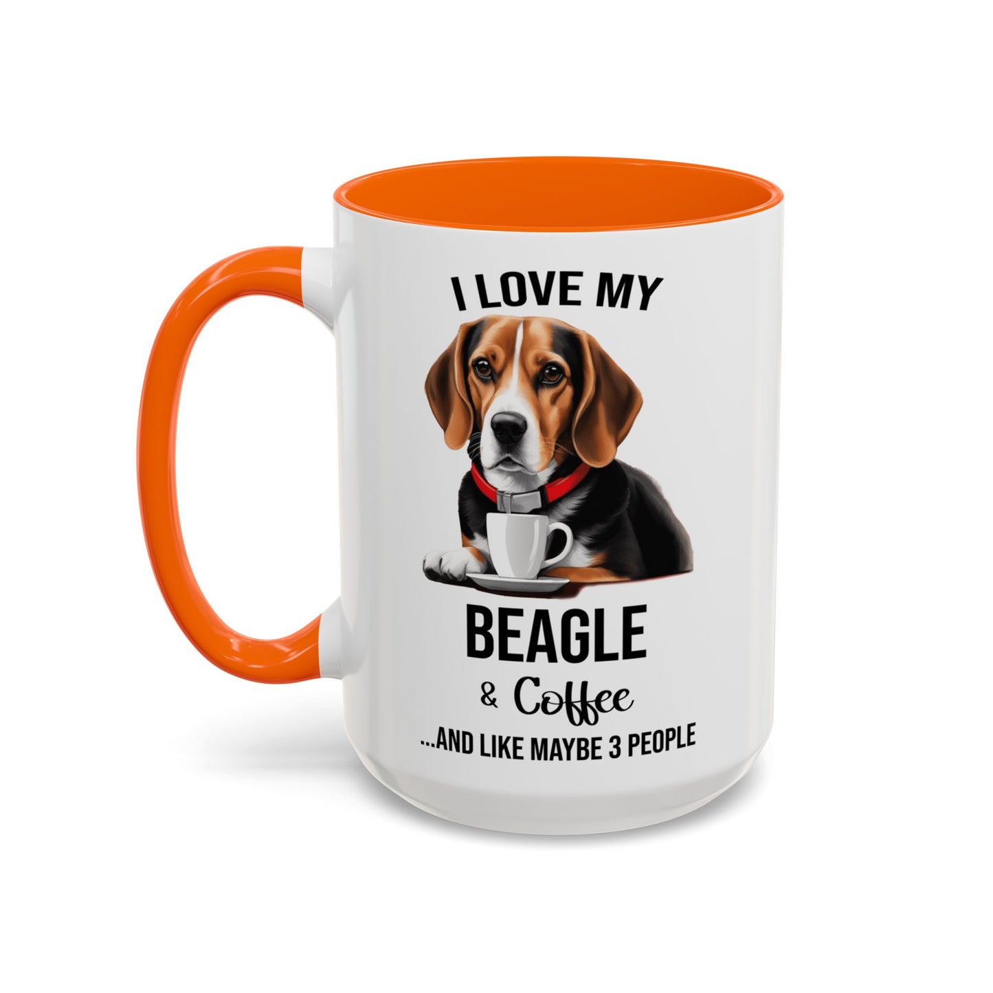 Beagle Lover Mug, Beagle Lover Gift, Coffee Mug, Beagle Mug, Beagle Gift, Beagle Owner Mug Beagle Owner Gift, Dog Mug A0023 Accent Coffee Mug (11, 15oz)