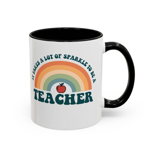 Gift for Teacher - Sparkle Teacher Mug - Unique Teacher Appreciation Gift 11-A0005-001A