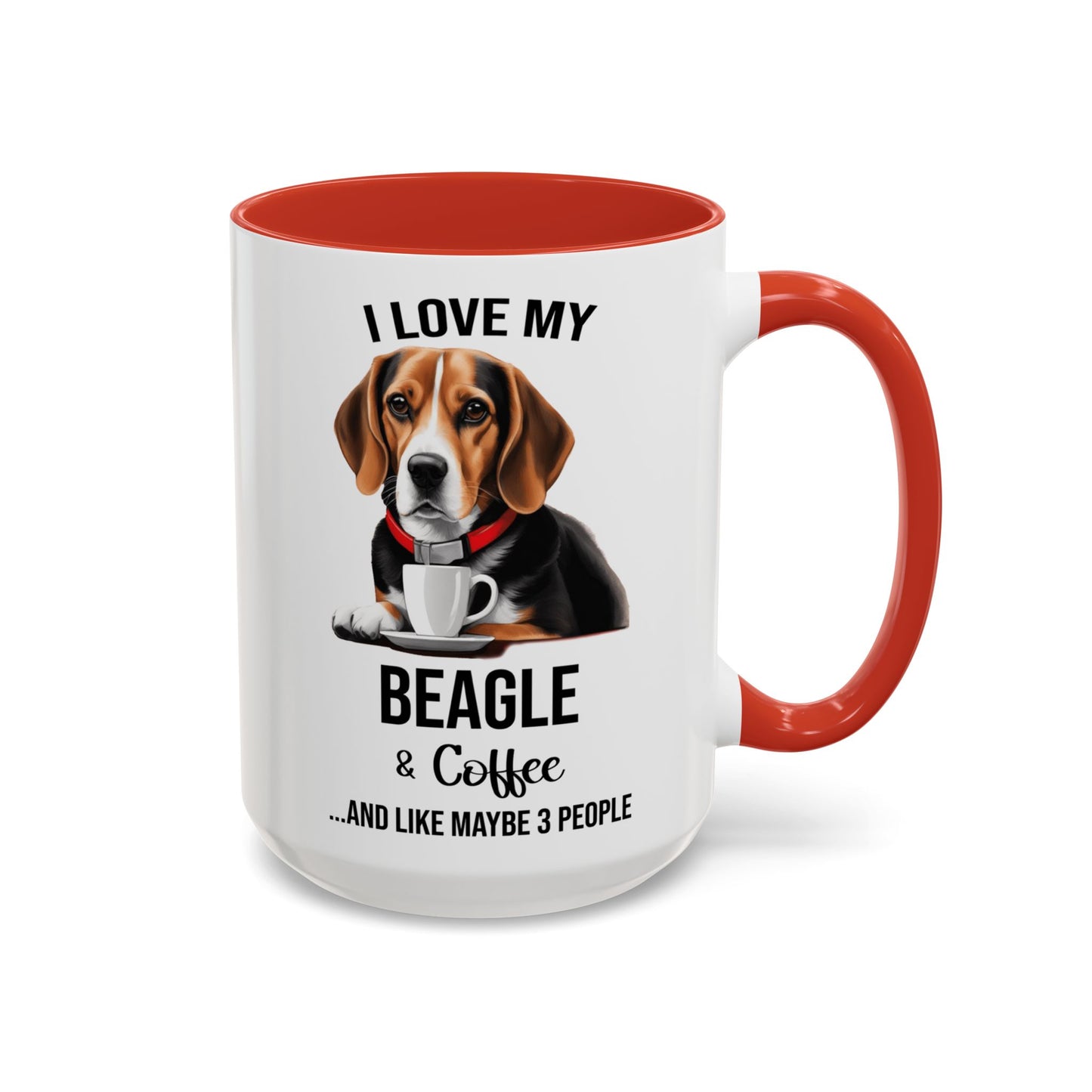 Beagle Lover Mug, Beagle Lover Gift, Coffee Mug, Beagle Mug, Beagle Gift, Beagle Owner Mug Beagle Owner Gift, Dog Mug A0023 Accent Coffee Mug (11, 15oz)