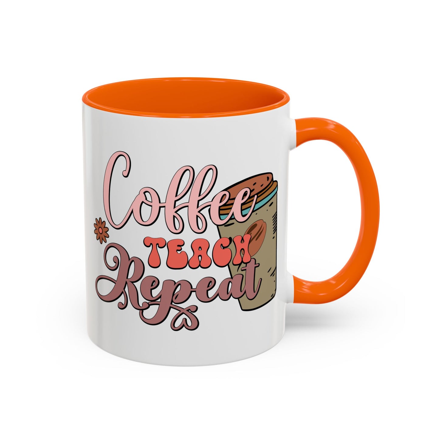 Coffee Teacher Mug - Coffee, Teach, Repeat