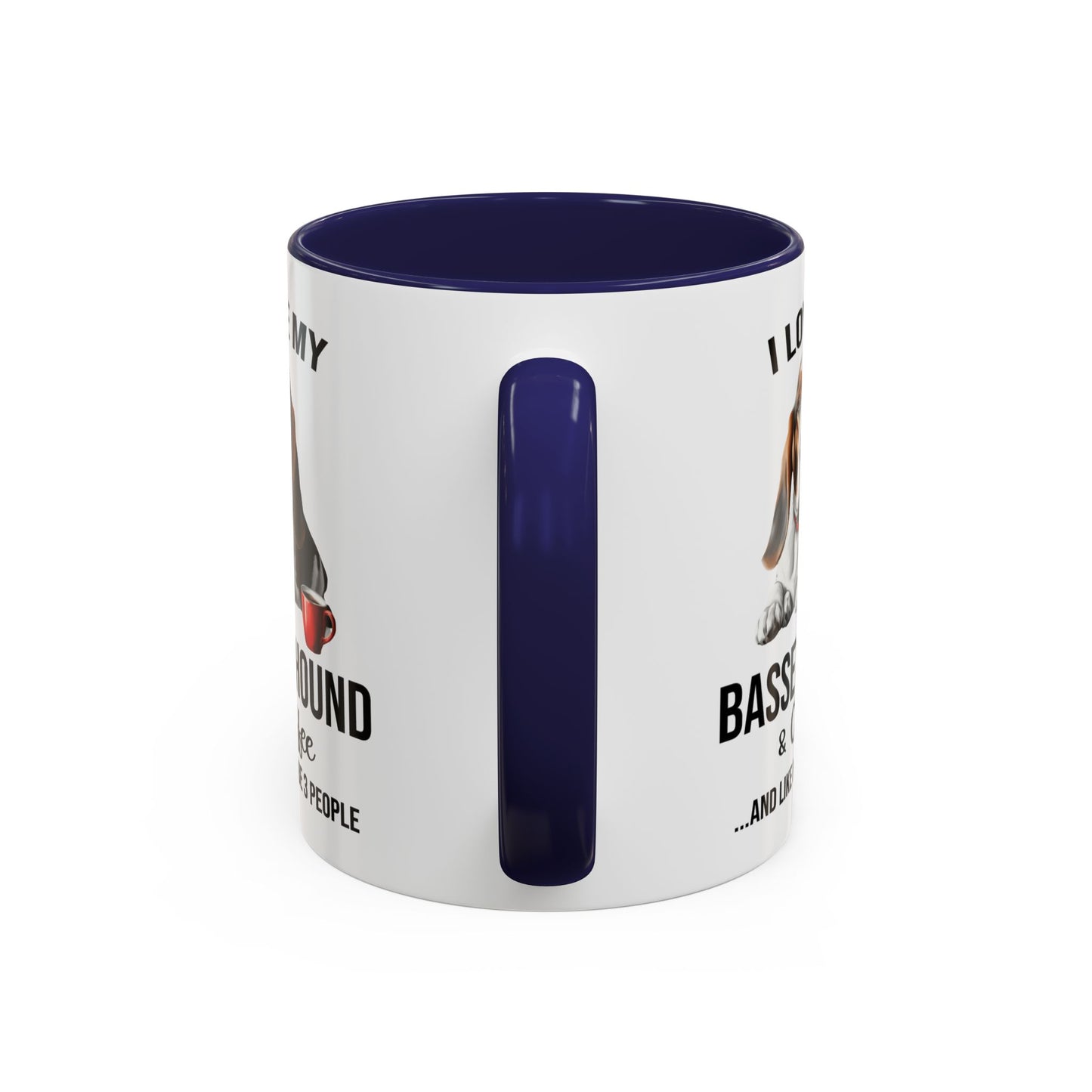 Basset Hound Lover Mug, Basset Hound Lover Gift, Coffee Mug, Basset Hound Mug, Basset Hound Gift, Basset Hound Owner, Coffee Cup A0023-005 Accent Coffee Mug (11, 15oz)