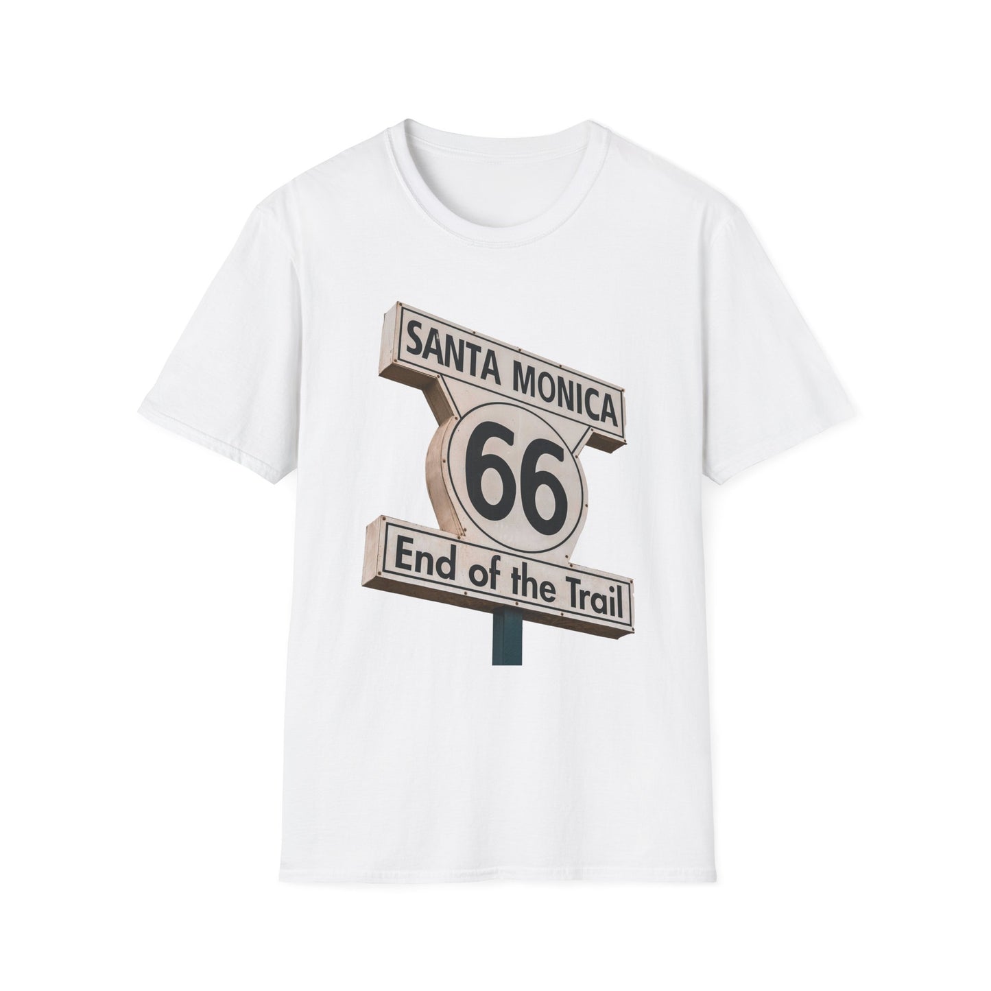 Route 66 End of the Trail Unisex Softstyle T-Shirt