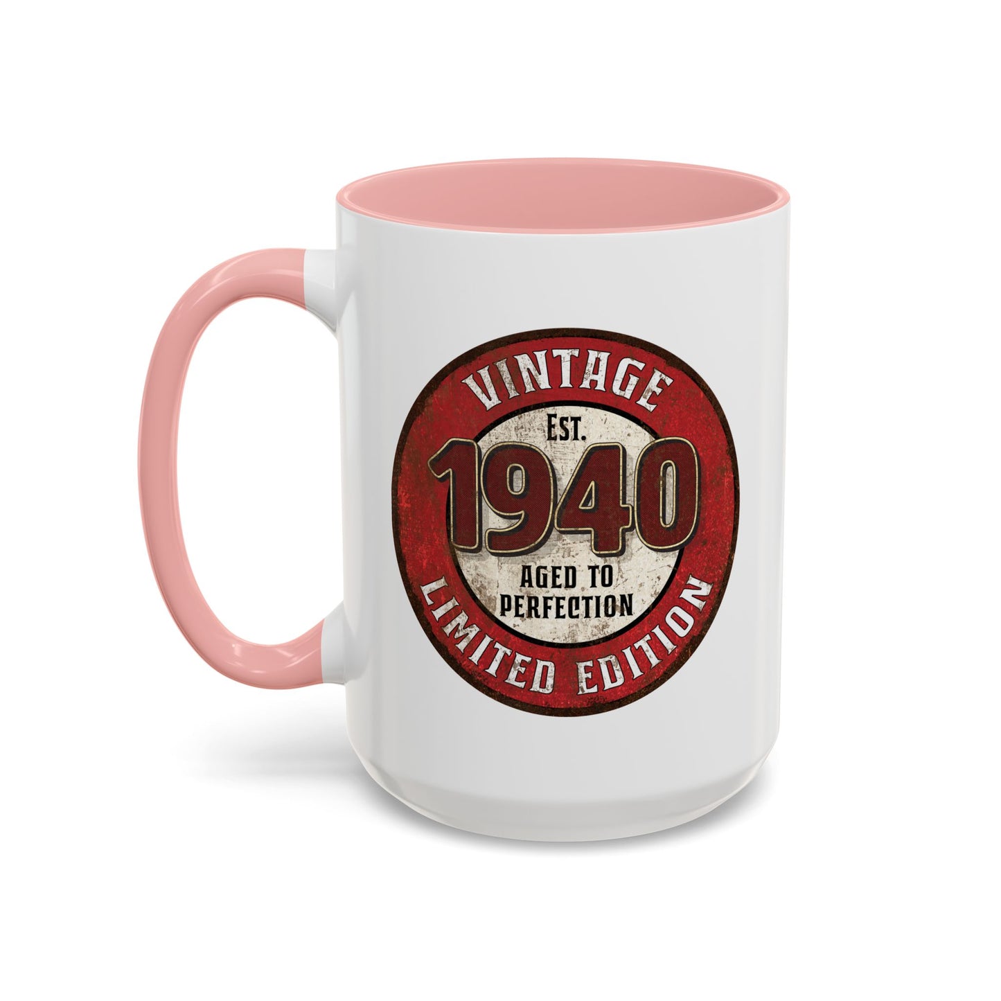 Vintage 1940 Birthday Mug, Aged to Perfection Limited Qty Coffee Cup