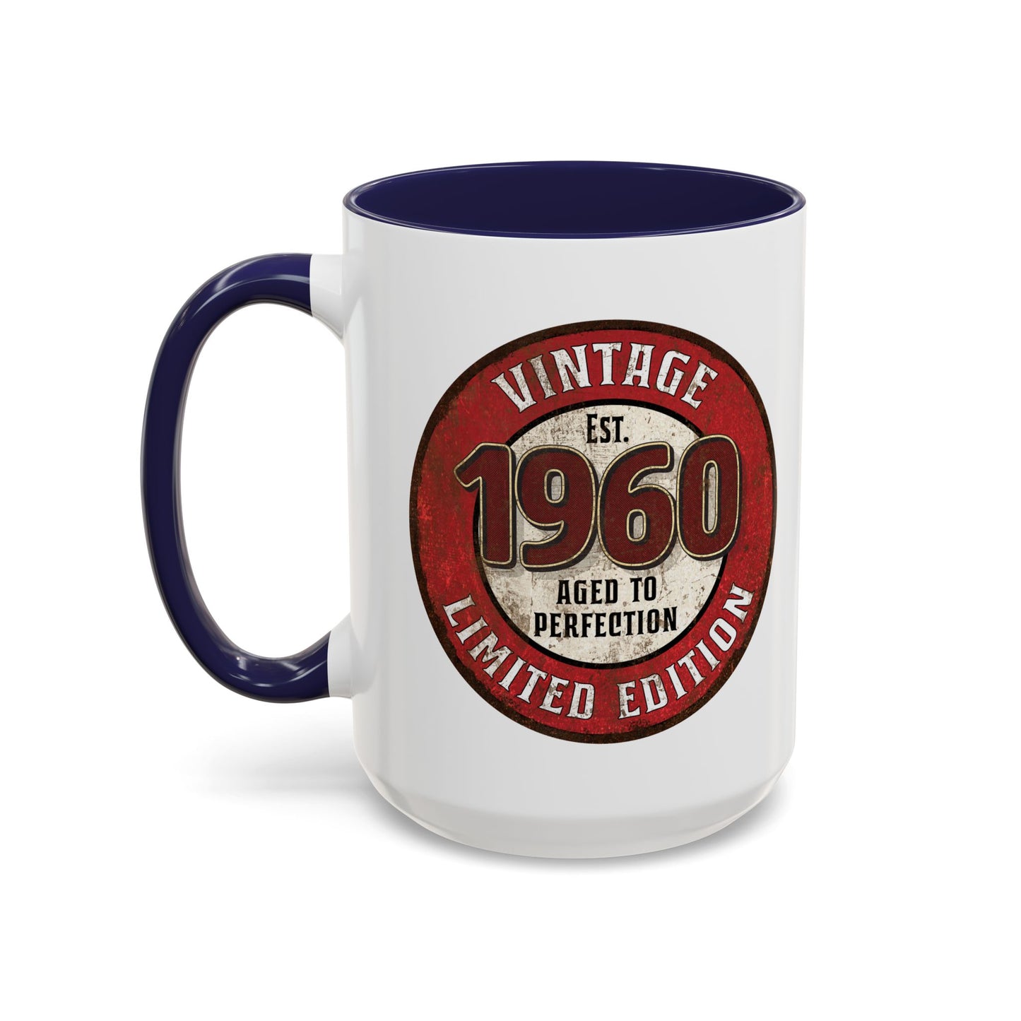 Vintage 1960 Birthday Mug, Aged to Perfection Limited Qty Coffee Cup - Gift Idea, Memories, Special Occasion, Unique Gift