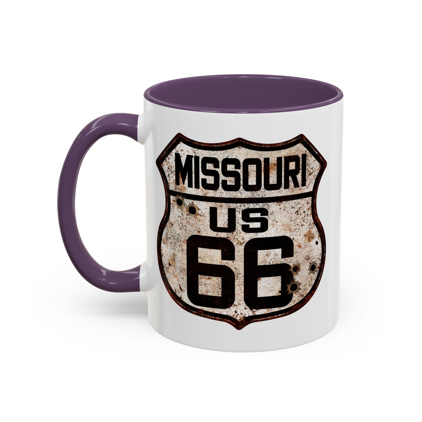 Mug Vintage Rusty Route 66 Highway Shield Missouri Route 66 Gift 11oz, 15oz