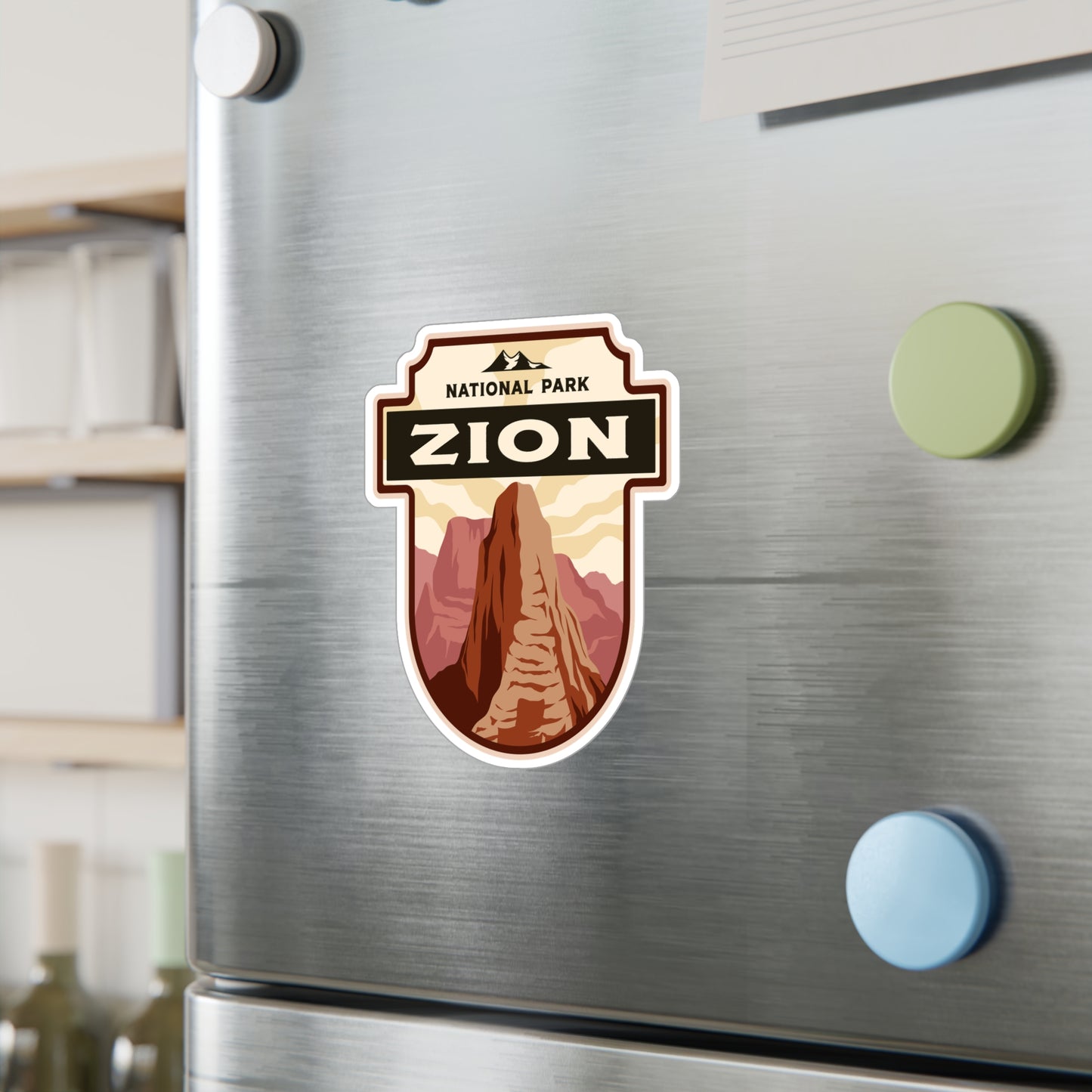 Zion National Park Sticker, National Park Stickers, Travel Stickers, Laptop Decal, Vinyl Sticker, Vinyl Decal, Floral Stickers