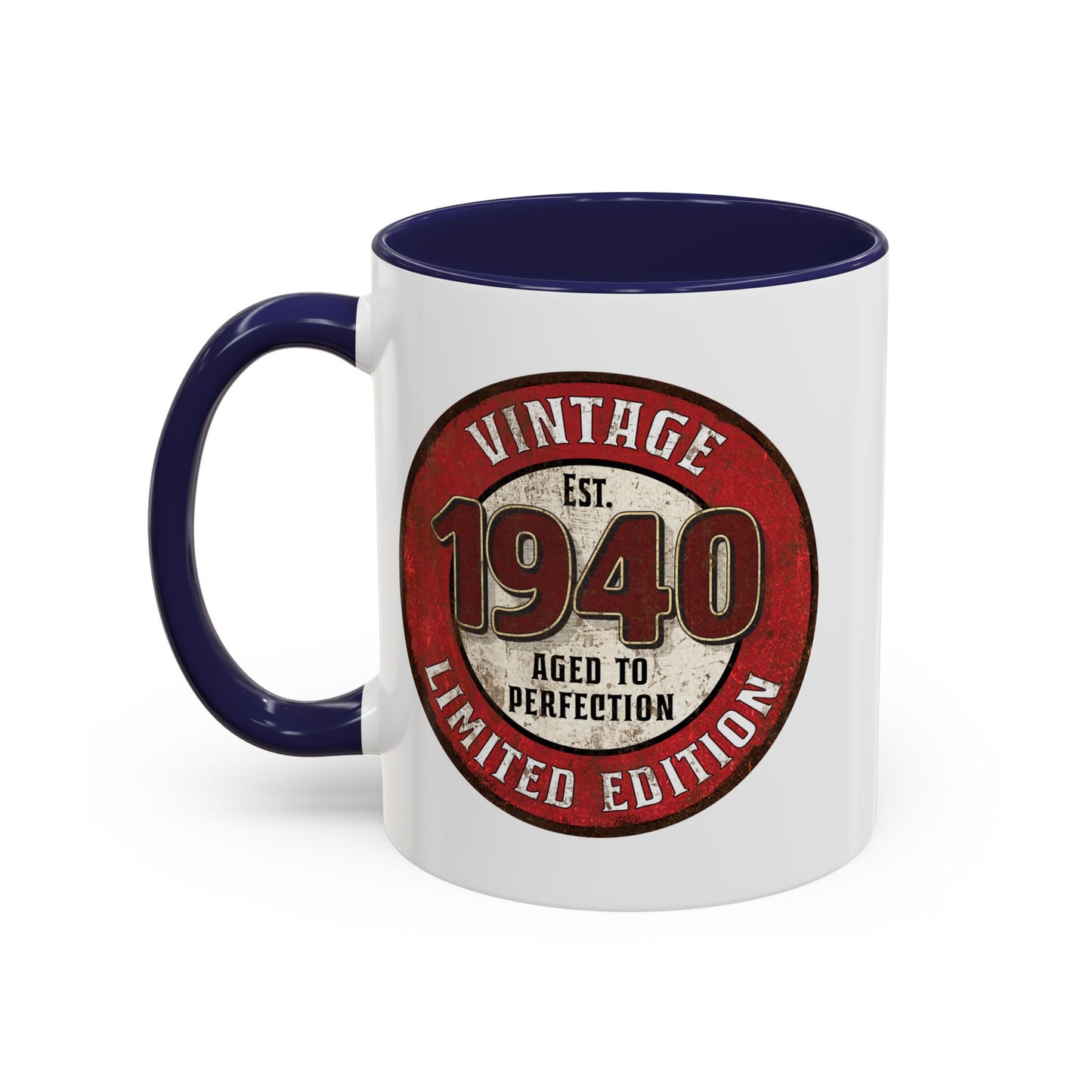 Vintage 1940 Birthday Mug, Aged to Perfection Limited Qty Coffee Cup