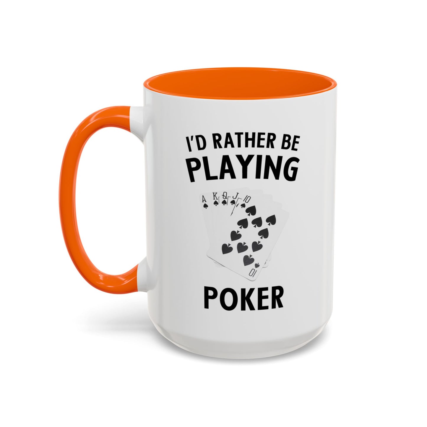 Funny Card Player Mug. Poker Mug. Card Player Gift. Poker Gift. Poker Player Coffee Mug. Poker Expert Mug. Poker Expert Gift Accent Coffee Mug (11, 15oz)