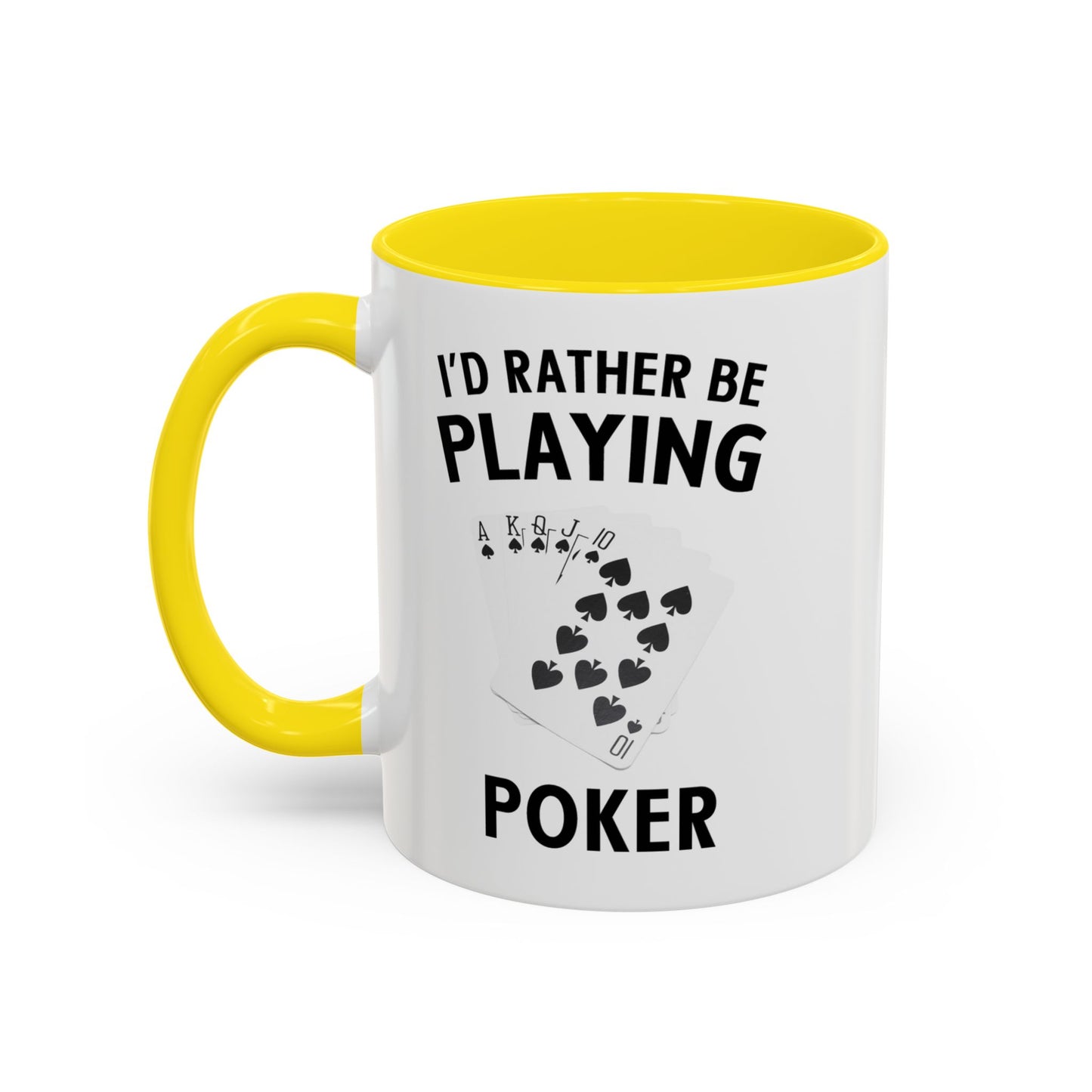 Funny Card Player Mug. Poker Mug. Card Player Gift. Poker Gift. Poker Player Coffee Mug. Poker Expert Mug. Poker Expert Gift Accent Coffee Mug (11, 15oz)