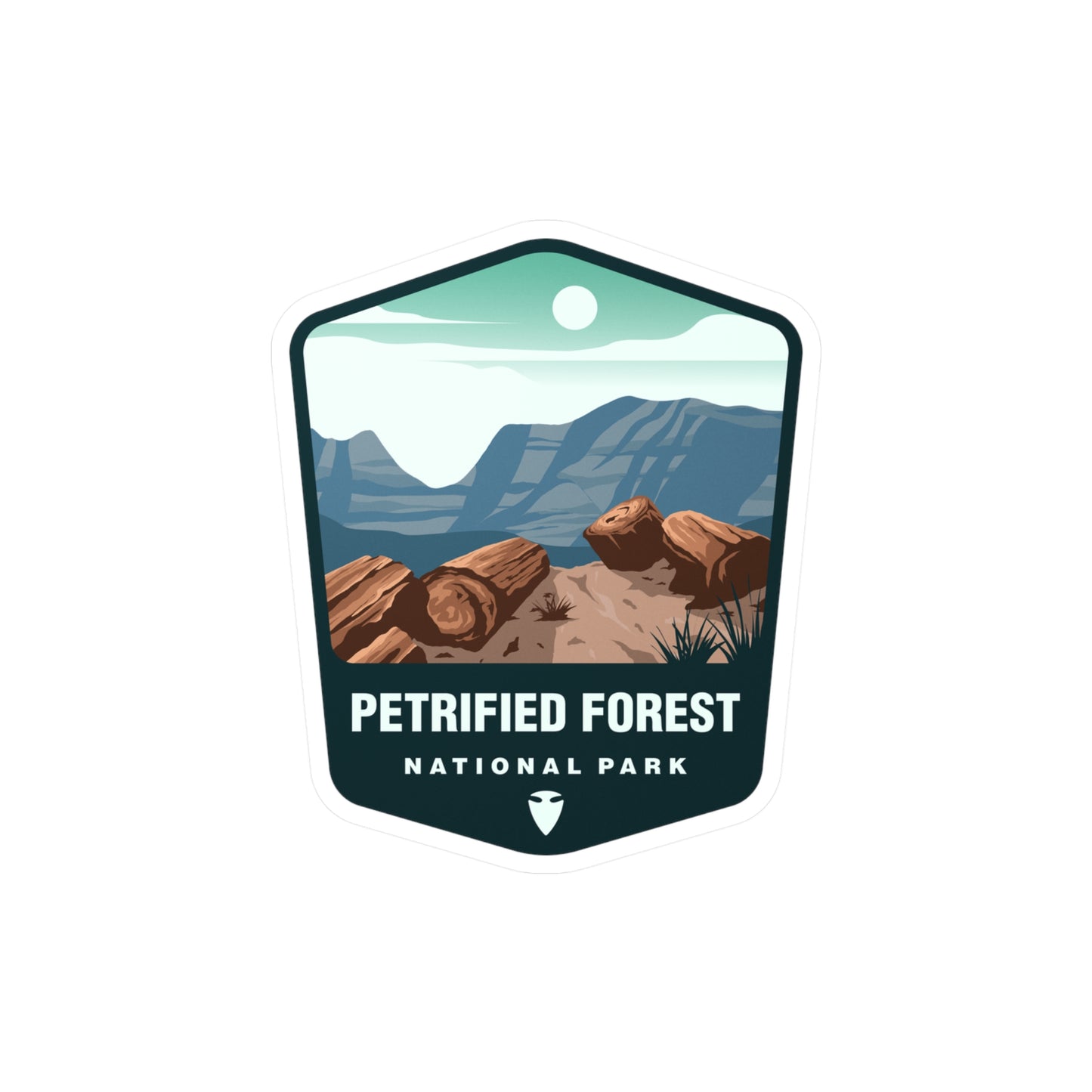 Petrified Forest National Park Sticker, National Park Stickers, Travel Stickers, Laptop Decal, Vinyl Sticker, Vinyl Decal, Floral Stickers