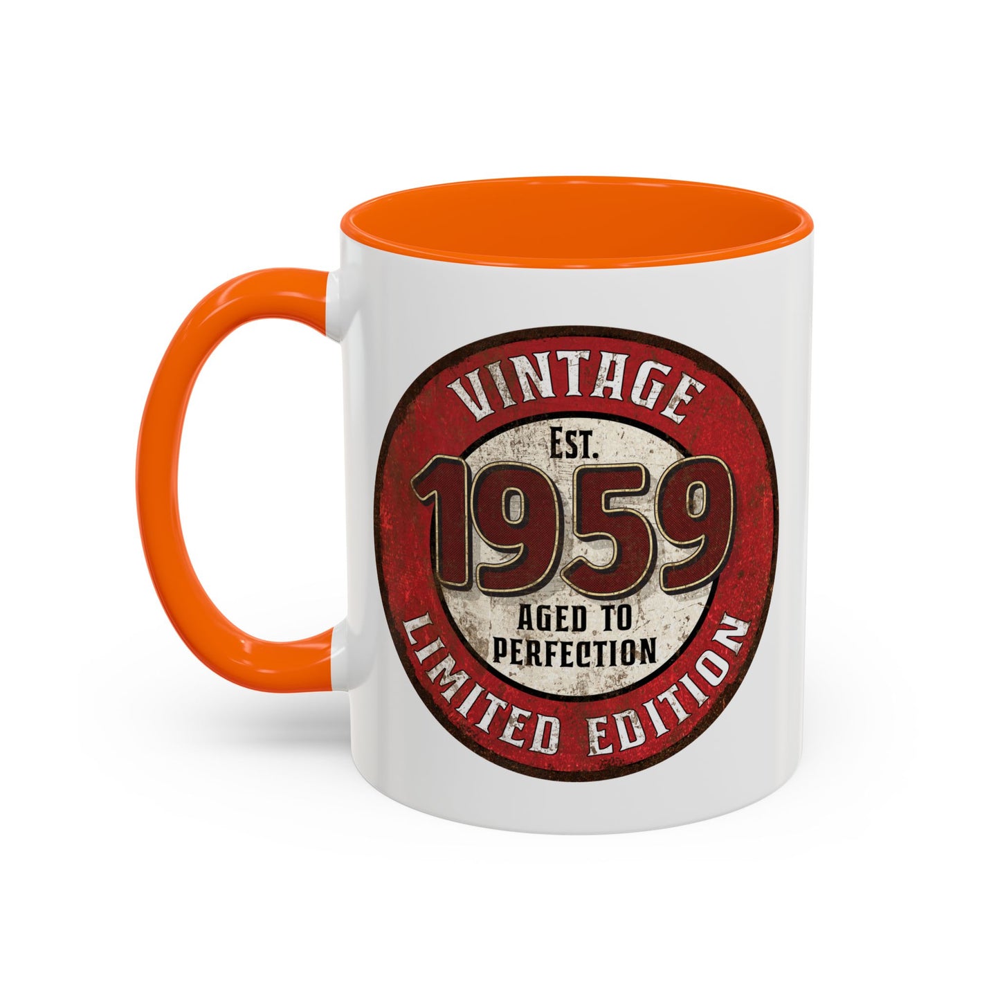 Vintage 1959 Birthday Mug, Aged to Perfection Limited Qty Coffee Cup - Gift Idea, Memories, Special Occasion, Collector's Item, Unique