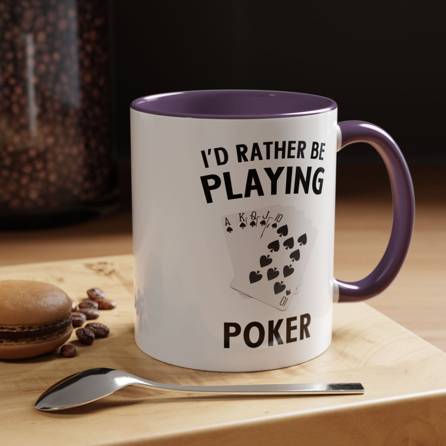 Funny Card Player Mug. Poker Mug. Card Player Gift. Poker Gift. Poker Player Coffee Mug. Poker Expert Mug. Poker Expert Gift Accent Coffee Mug (11, 15oz)