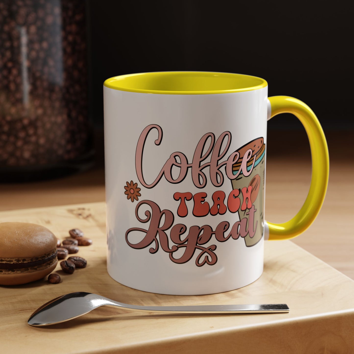 Coffee Teacher Mug - Coffee, Teach, Repeat