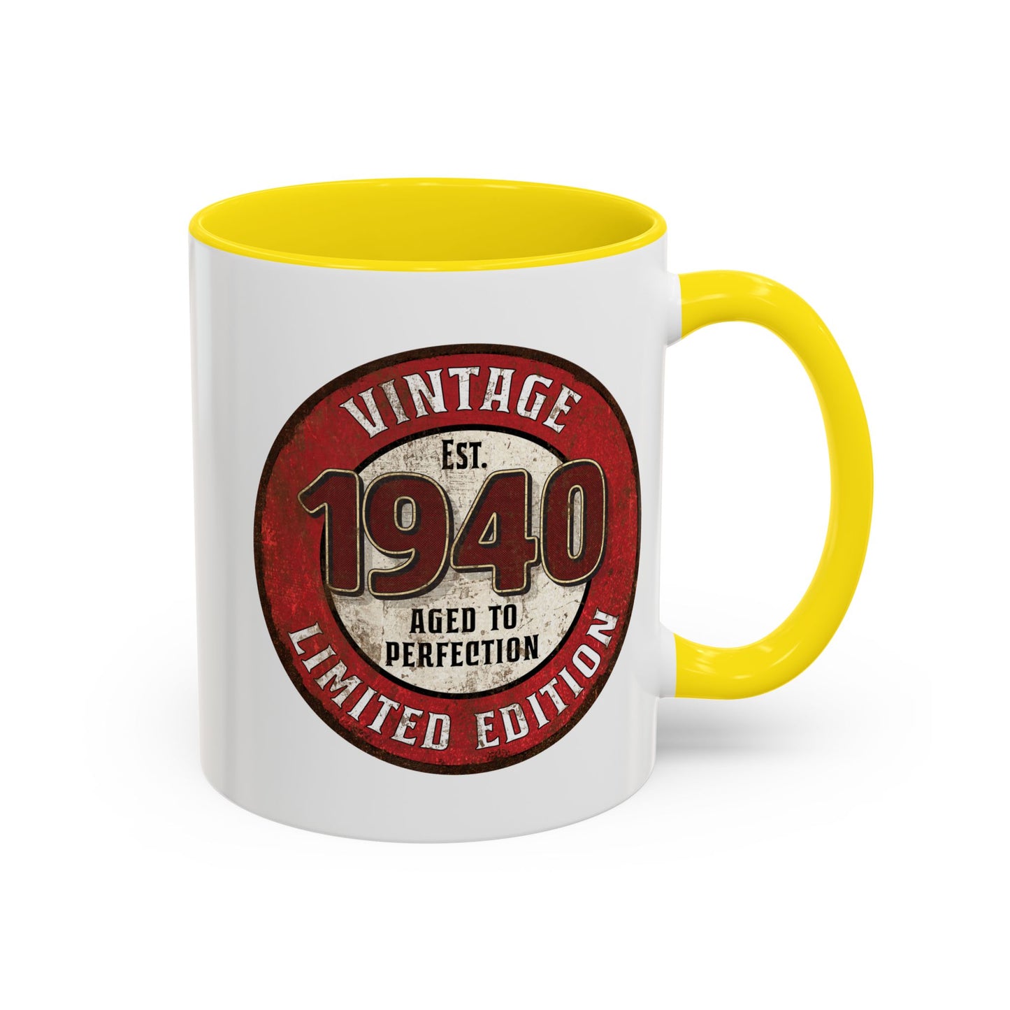 Vintage 1940 Birthday Mug, Aged to Perfection Limited Qty Coffee Cup