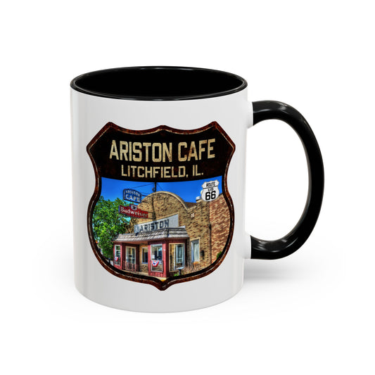 Mug Ariston Cafe Route 66 Shield Illinois 11oz