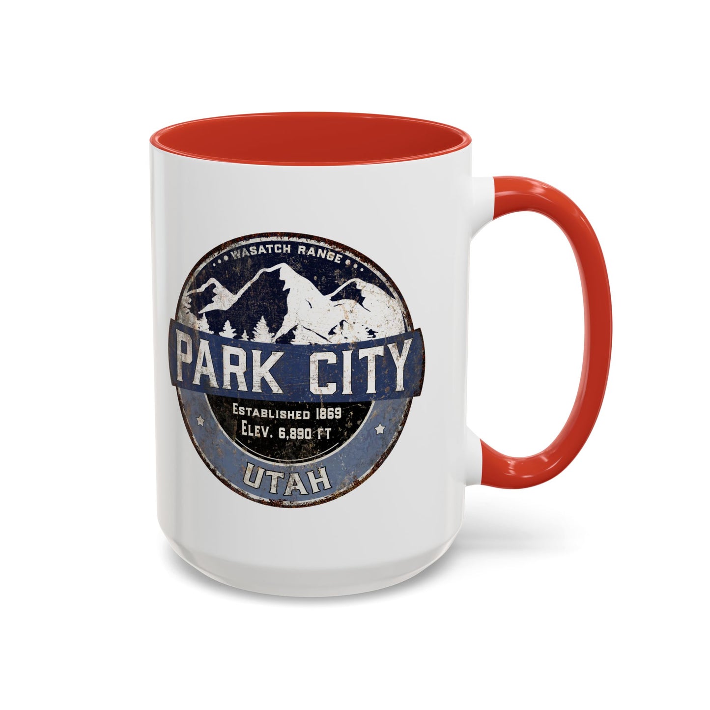 Ski Area Coffee Mug, Park City Winter Skiing Cup, Mountain Resort Gift, Snowboarding Lover Present, Ski Vacation Souvenir, Mountain