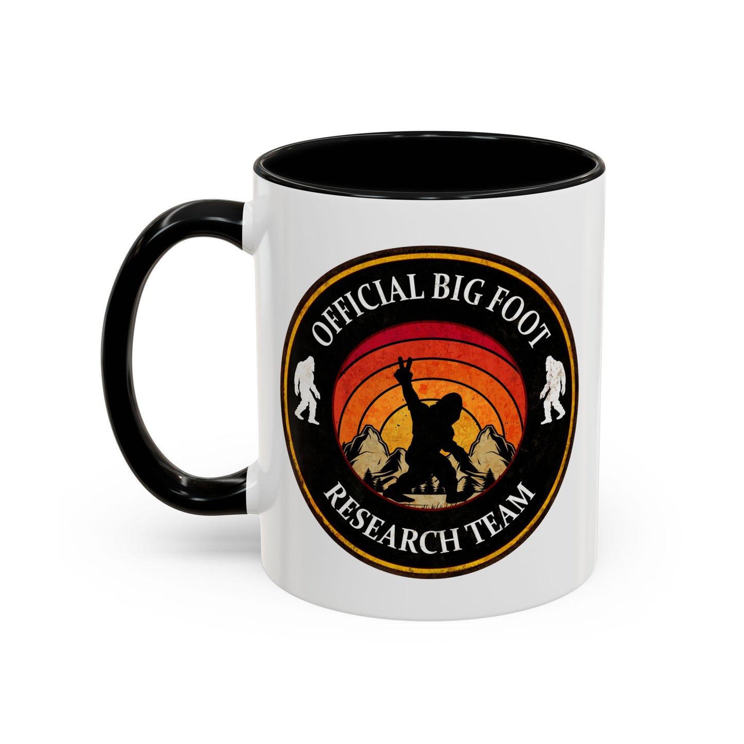 Big Foot Sticker - Big Foot Watch Club - Sasquatch Decal - Funny Yeti Gift Accent Coffee Mug (11, 15oz)