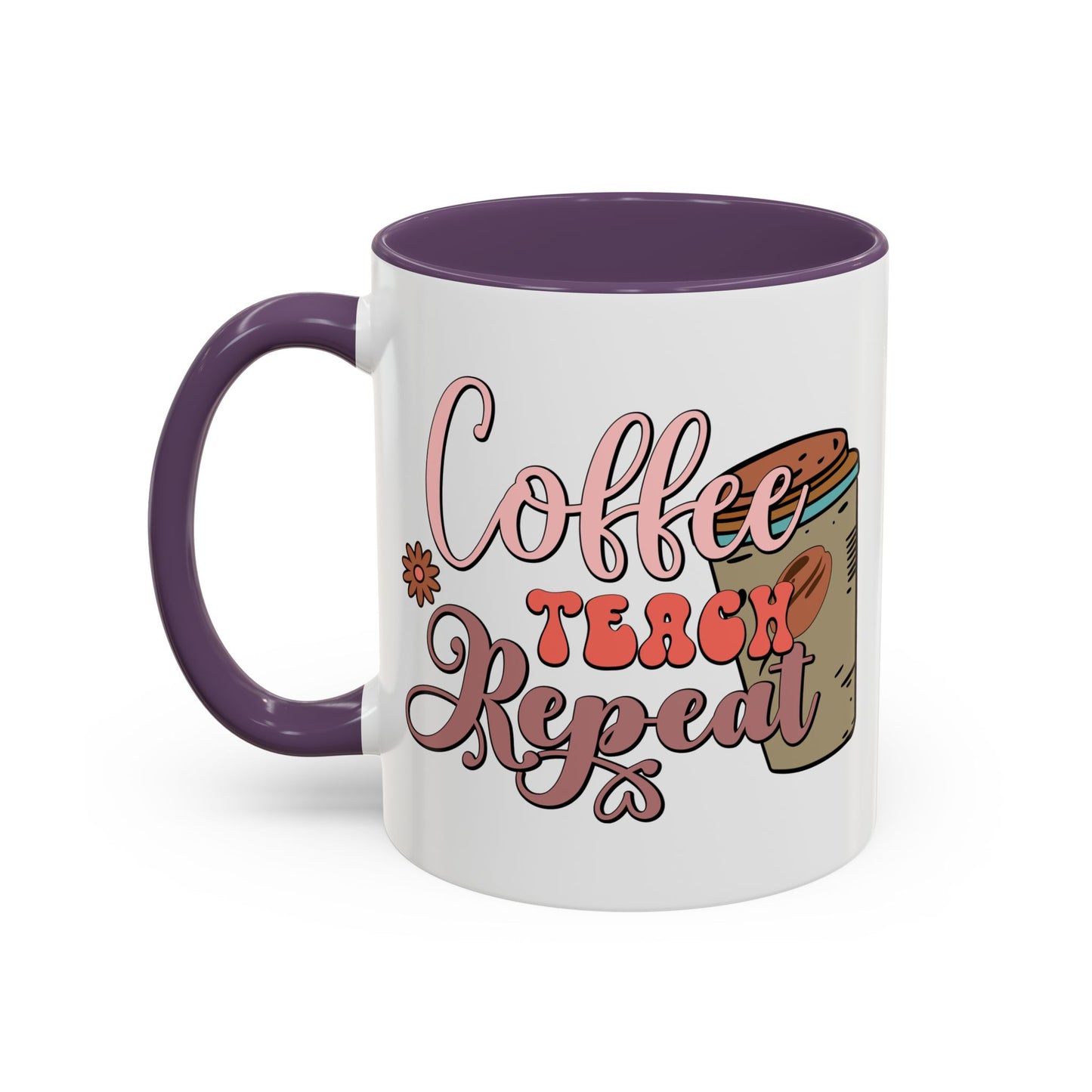 Coffee Teacher Mug - Coffee, Teach, Repeat