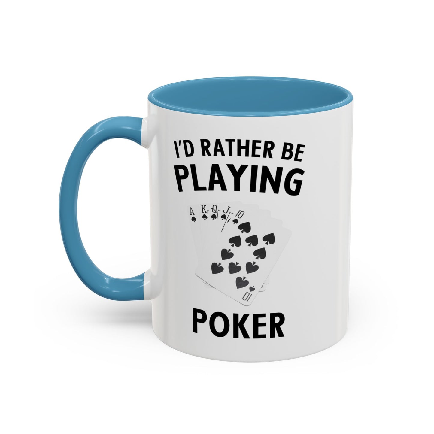 Funny Card Player Mug. Poker Mug. Card Player Gift. Poker Gift. Poker Player Coffee Mug. Poker Expert Mug. Poker Expert Gift Accent Coffee Mug (11, 15oz)