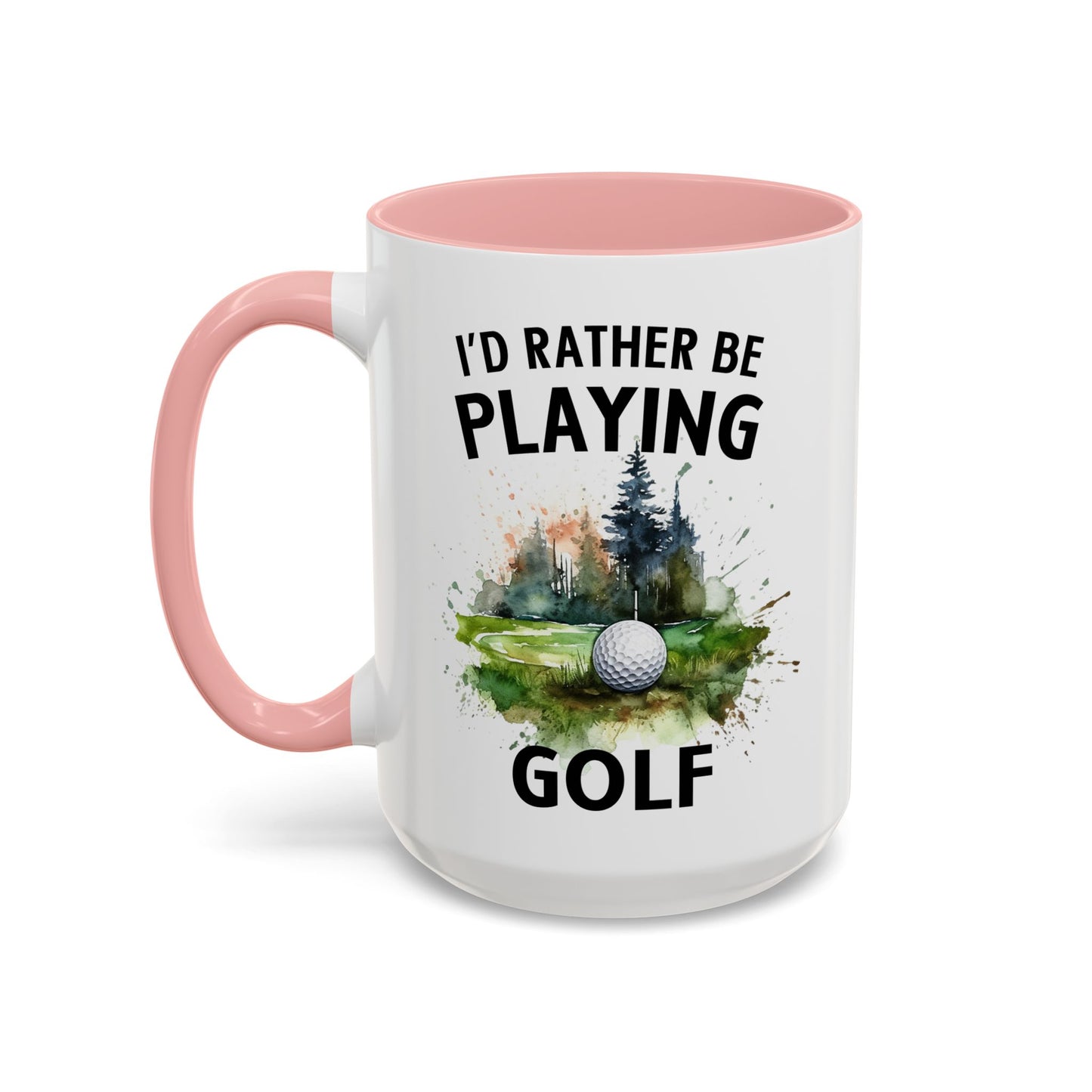 Funny Golf Mug - 11oz Ceramic Mug, I'd Rather Be Playing Golf Gift for Golfers 0190001