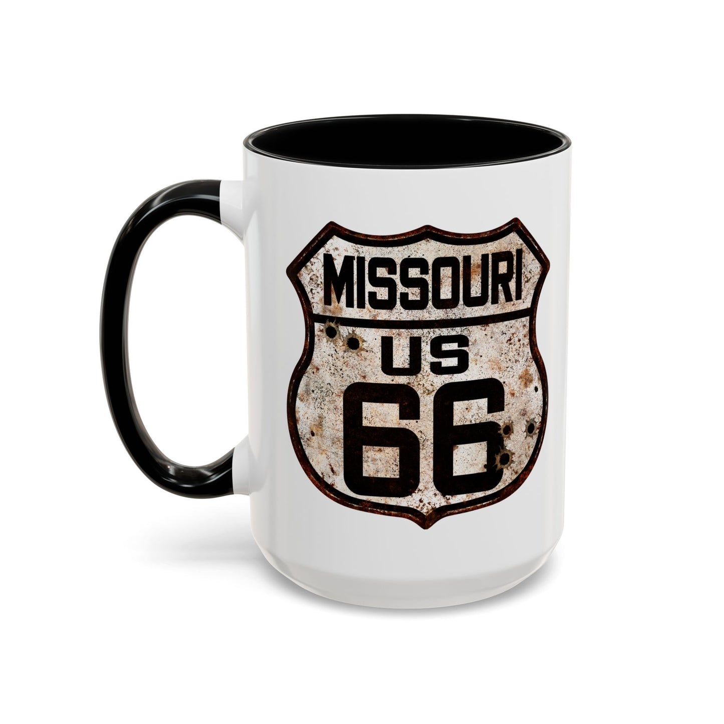 Mug Vintage Rusty Route 66 Highway Shield Missouri Route 66 Gift 11oz, 15oz