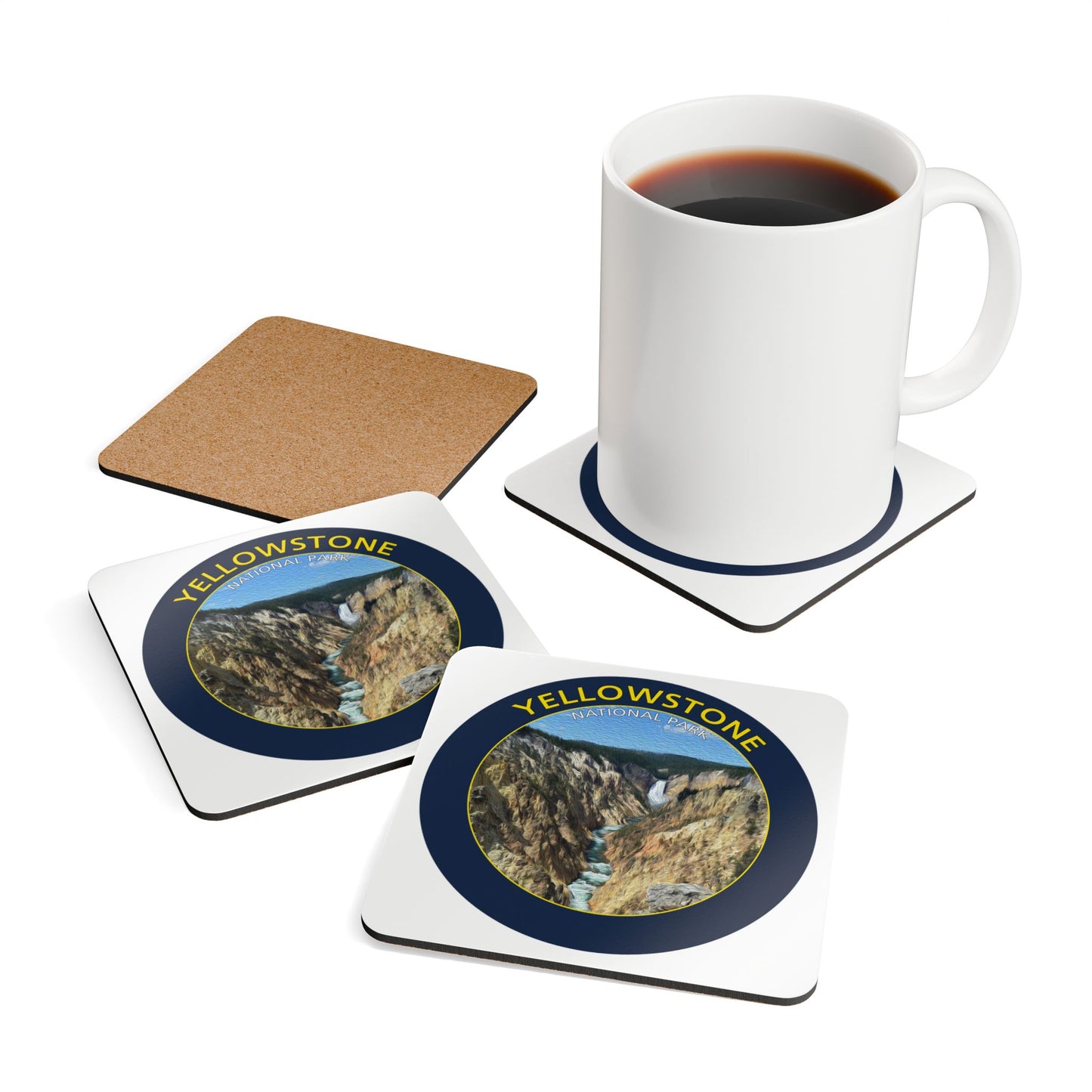 Yellowstone National Park Corkwood Coaster Set