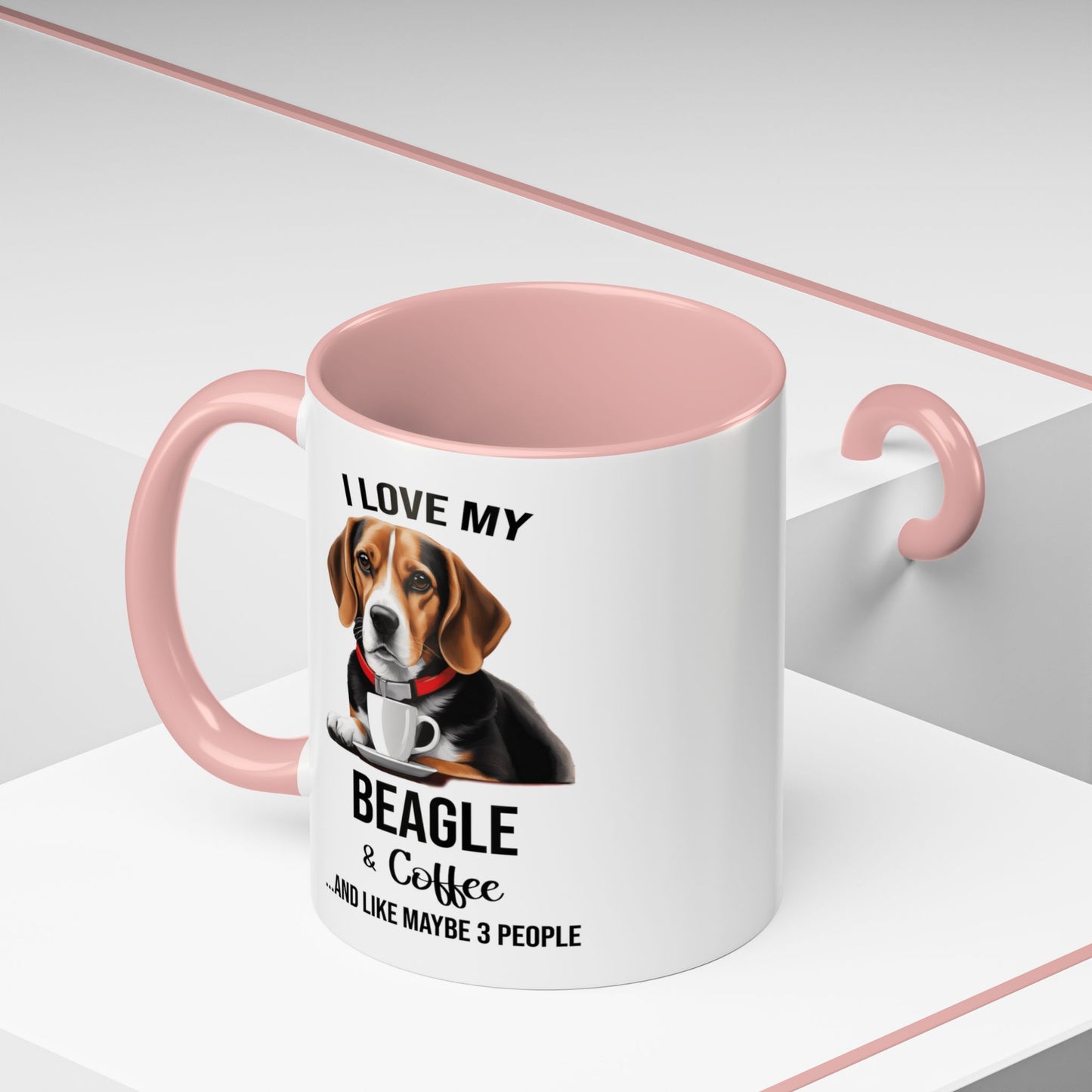 Beagle Lover Mug, Beagle Lover Gift, Coffee Mug, Beagle Mug, Beagle Gift, Beagle Owner Mug Beagle Owner Gift, Dog Mug A0023 Accent Coffee Mug (11, 15oz)