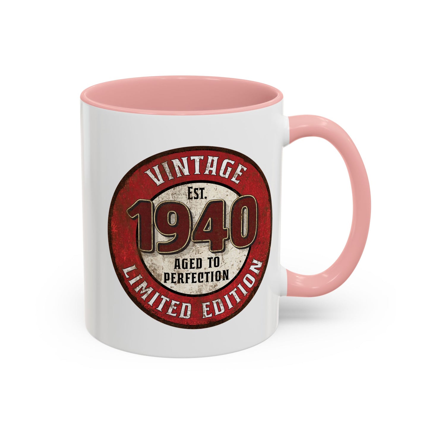 Vintage 1940 Birthday Mug, Aged to Perfection Limited Qty Coffee Cup