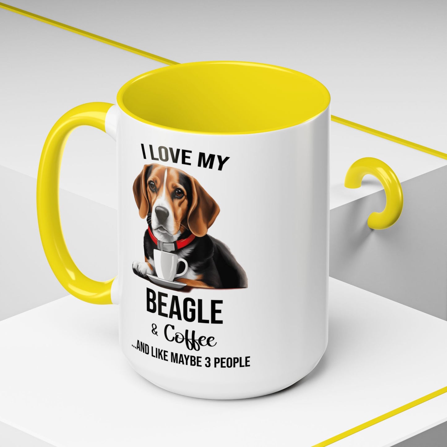 Beagle Lover Mug, Beagle Lover Gift, Coffee Mug, Beagle Mug, Beagle Gift, Beagle Owner Mug Beagle Owner Gift, Dog Mug A0023 Accent Coffee Mug (11, 15oz)