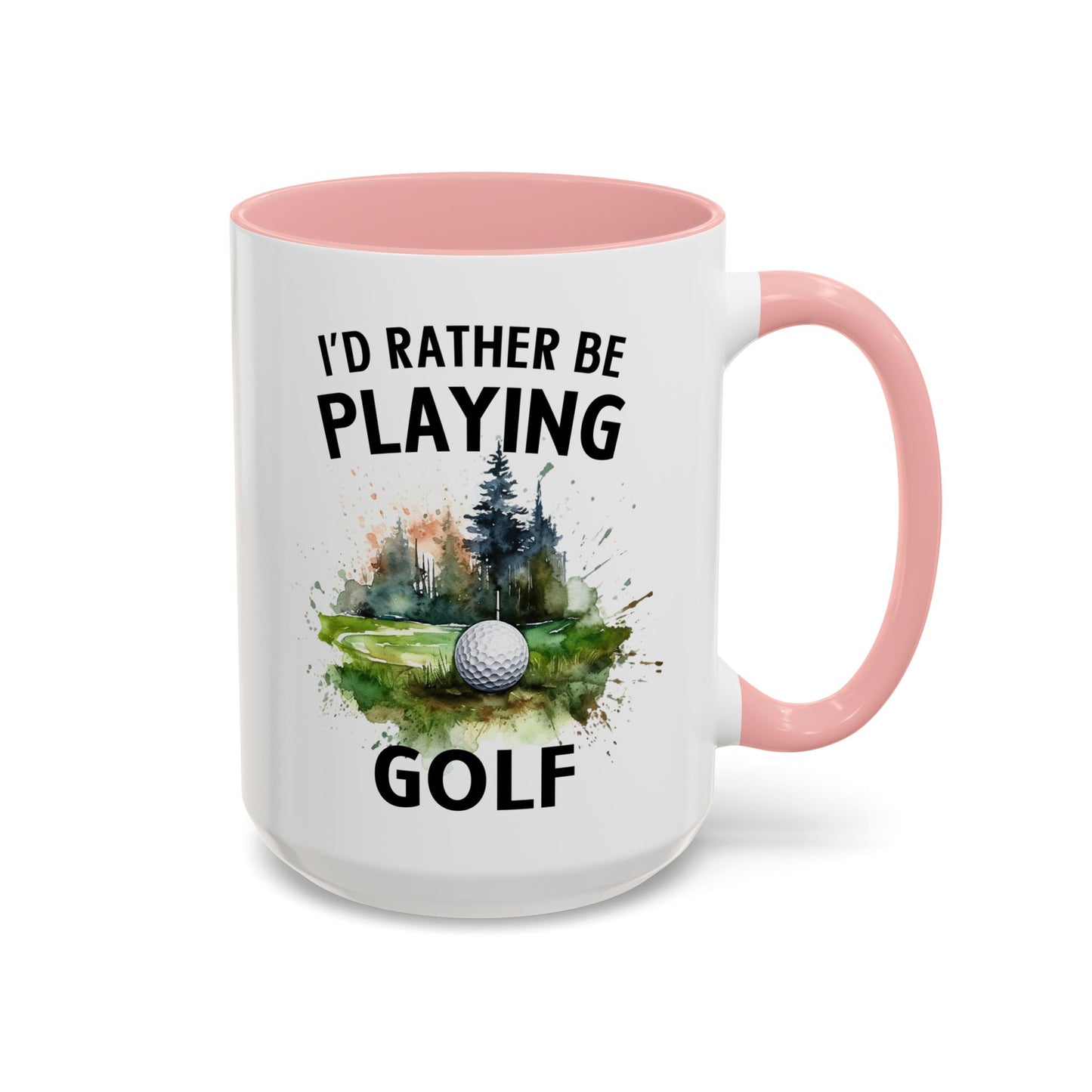 Funny Golf Mug - 11oz Ceramic Mug, I'd Rather Be Playing Golf Gift for Golfers 0190001