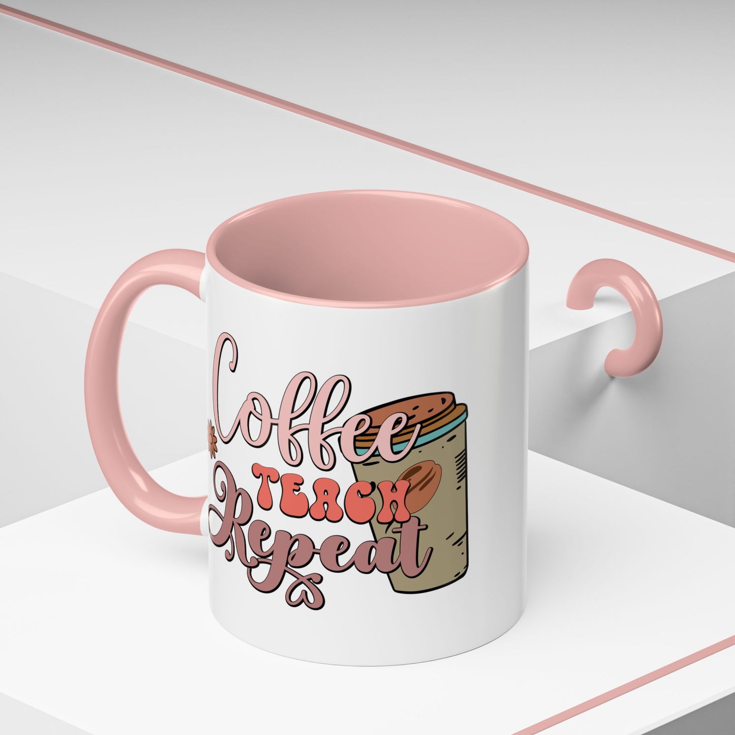 Coffee Teacher Mug - Coffee, Teach, Repeat